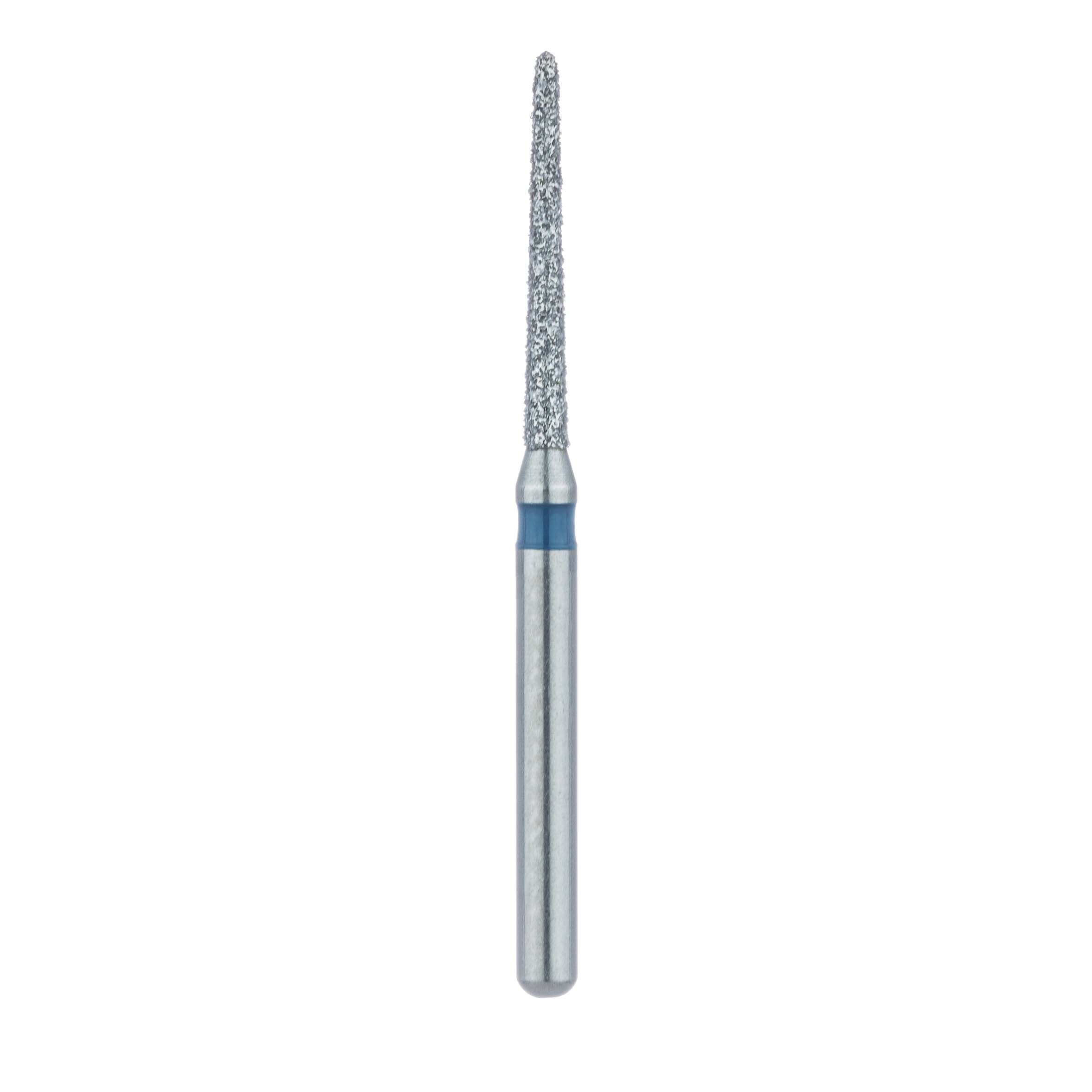 Meisinger 879-012-FG Diamond Bur, FG, Medium Grit, Blue Ring, Tapered Torpedo/Bevel End, 1.2 mm Head Diameter, 10 mm Head Length, 5/Pkg thumbnail 2