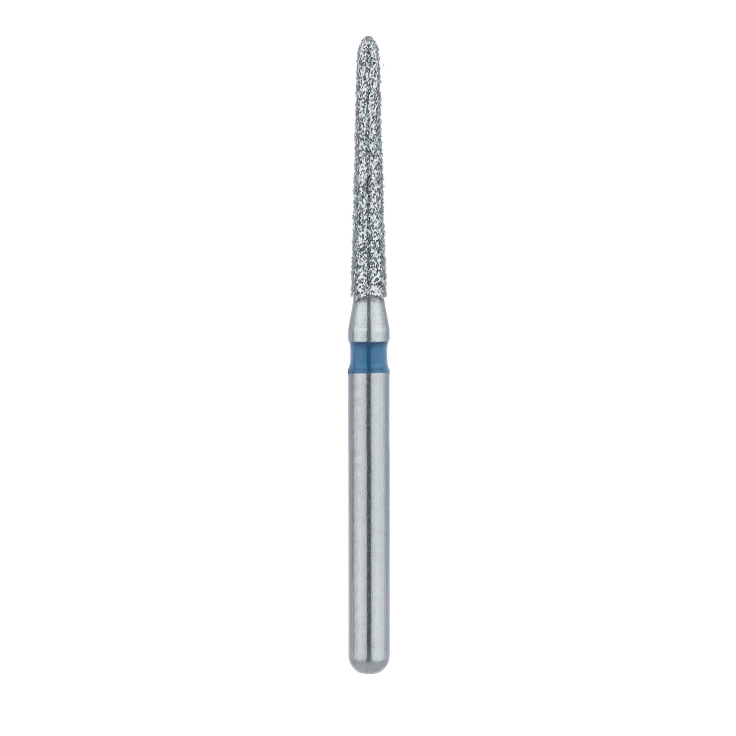 Meisinger Multi-Use Diamond Bur, FG, Long Modified Torpedo, #879, 1.4 mm, Medium Grit, Blue Ring, 5/Pk, 879-014-FG thumbnail 2