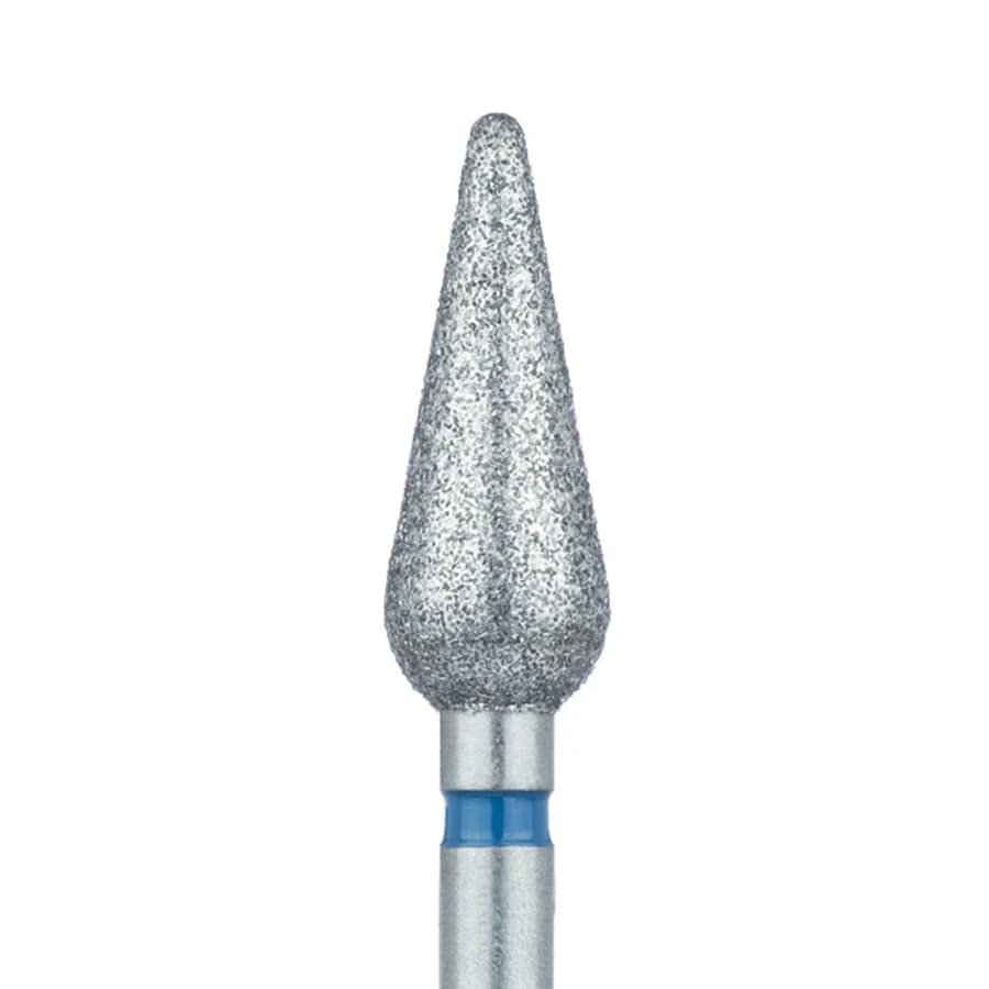 Meisinger 879-047-HP Multi-Use Diamond Bur, Medium Grit, Tapered Torpedo/Chamfer, 4.7mm Diameter, 12mm Working Length, HP Shank, 2/Pk - Meisinger Diamonds 879-047-HP Medium 2/Pk - Image 1
