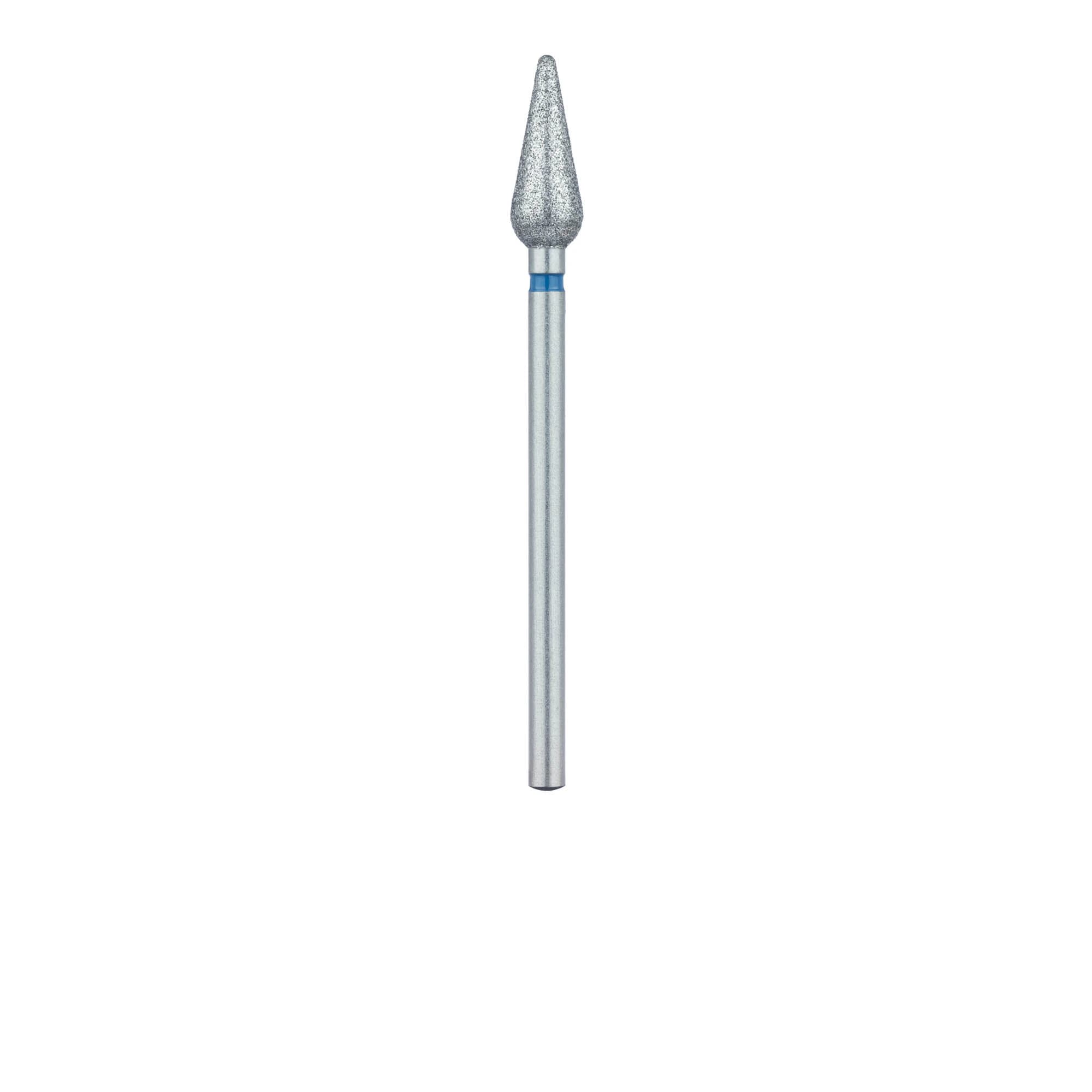 Meisinger 879-047-HP Multi-Use Diamond Bur, Medium Grit, Tapered Torpedo/Chamfer, 4.7mm Diameter, 12mm Working Length, HP Shank, 2/Pk thumbnail 2