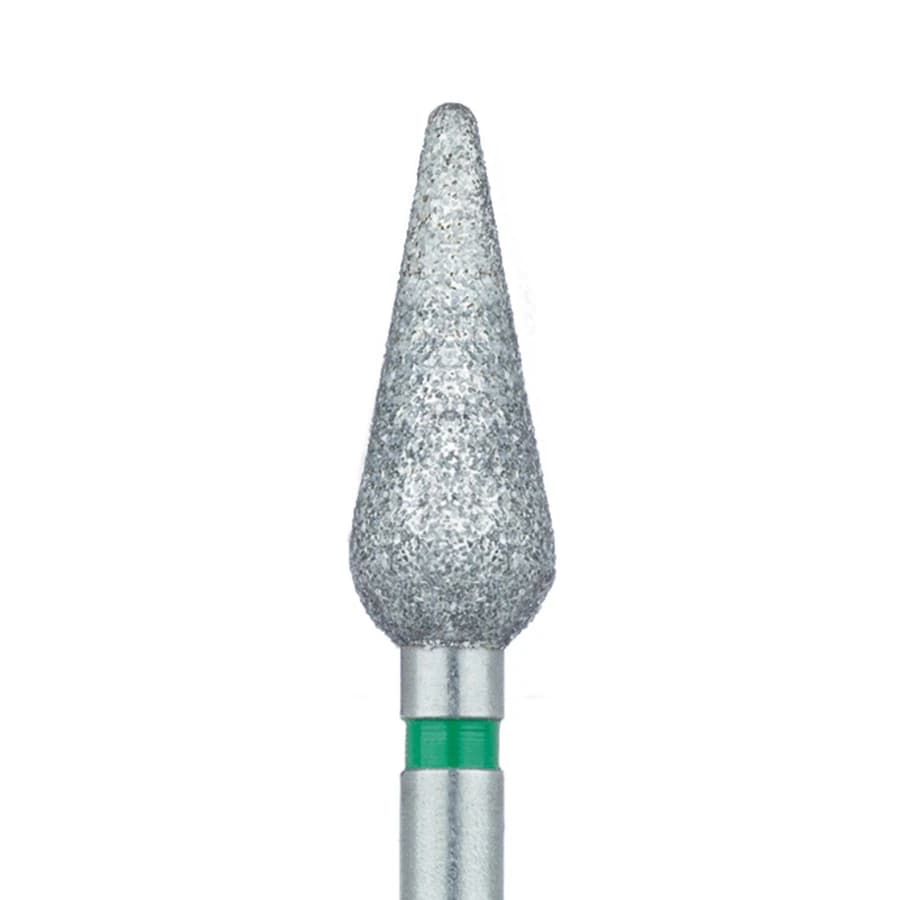 Meisinger 879G-047-HP Coarse Diamond Bur, Long Modified Chamfer, FG/HP, 4.7 mm, 2/Pack - #879G-047 Coarse Diamond Bur Long Modified Chamfer FG Pack of 2 - Image 1