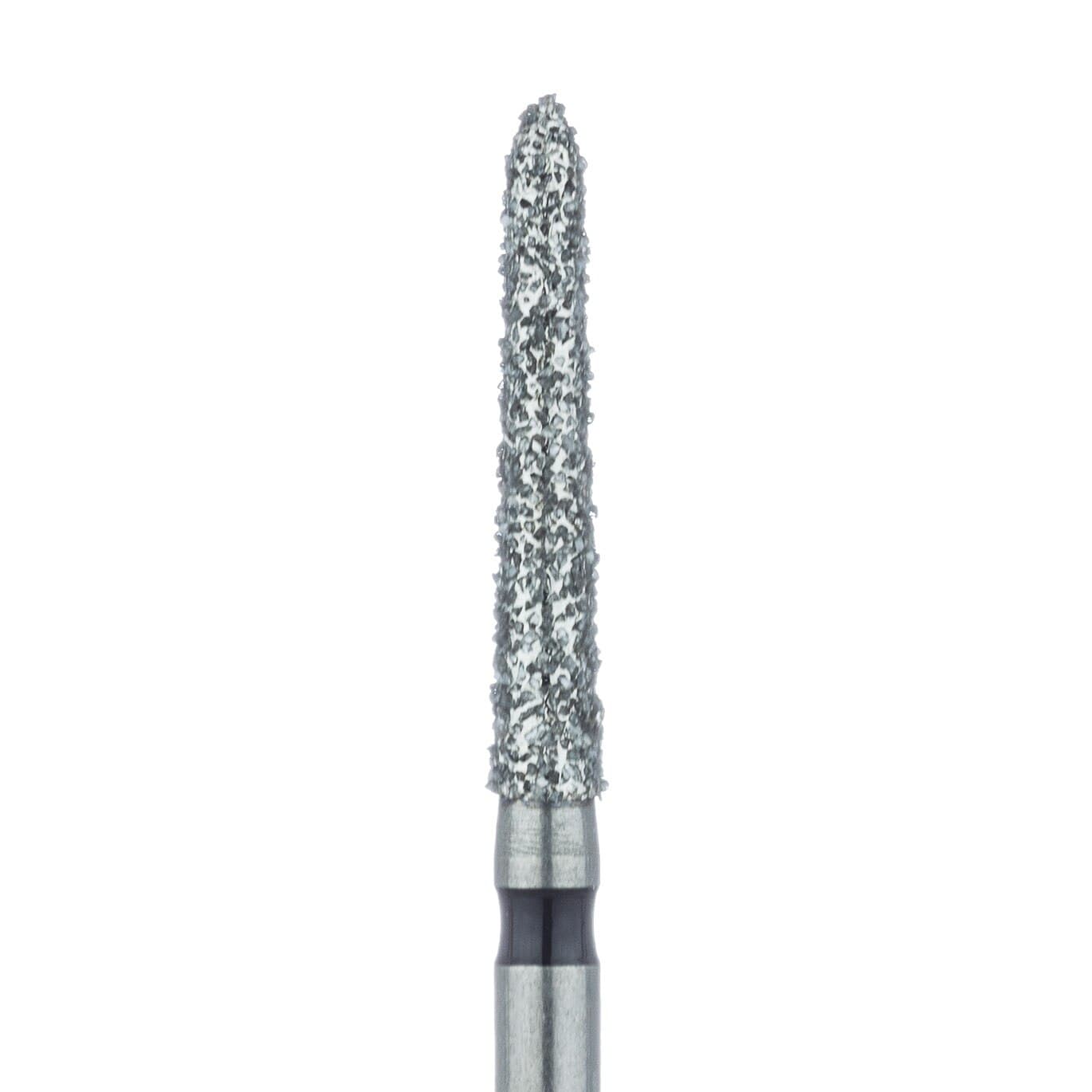 Meisinger 879H-018-FG Super Coarse Diamond Bur, Tapered Torpedo, 1.8 mm, Friction Grip, 5/Pack - Mesiginer Diamonds 879H-018-FG X-Coarse 5/Pk - Image 1