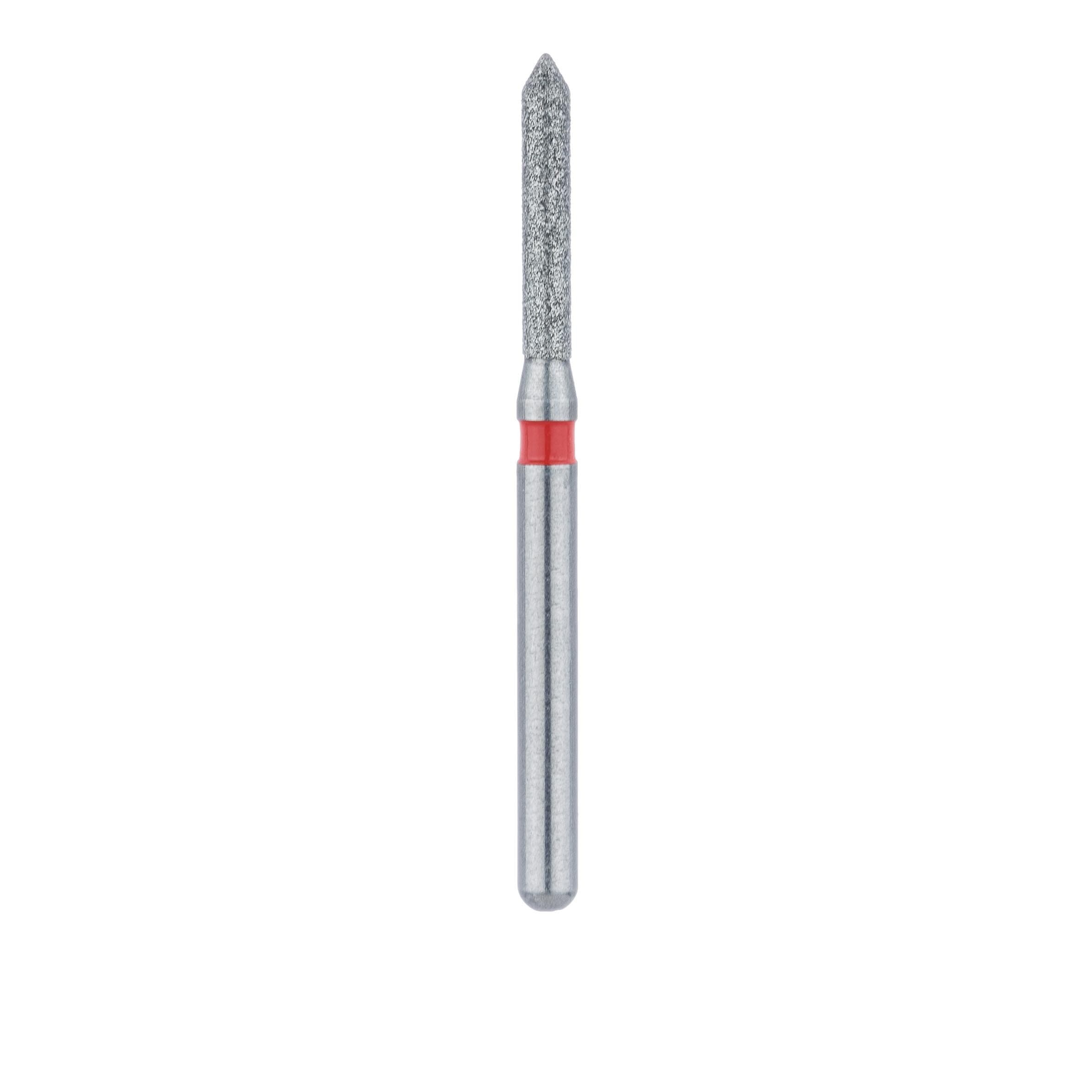 Meisinger 885F-014-FG Fine Diamond Bur, Pointed Cylinder, Bevel End, Friction Grip, 1.4 mm Head Diameter, 8.0 mm Head Length, 5/Pkg thumbnail 2
