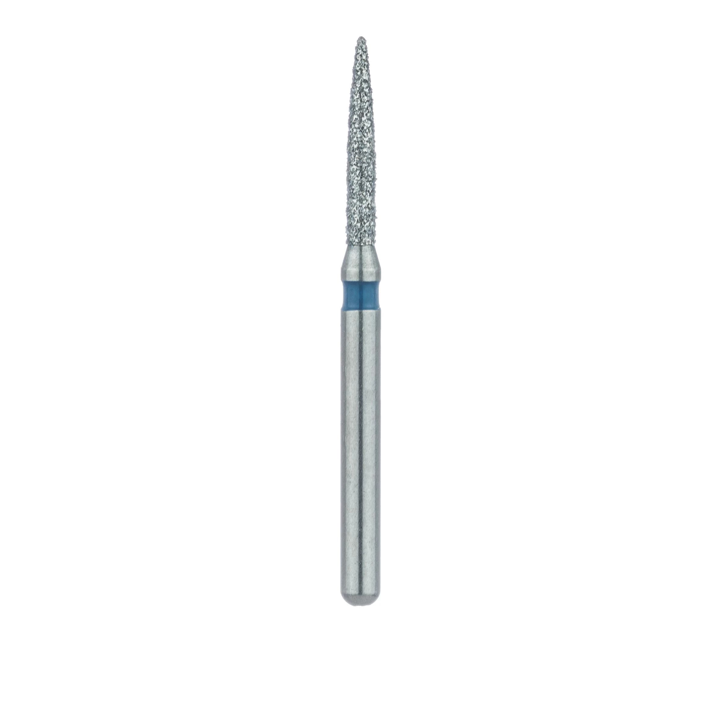 Meisinger Multi-Use Diamond Bur, Friction Grip, Flame, 888, 1.2 mm, Medium, Blue, 5/Pk, 888-012-FG thumbnail 2