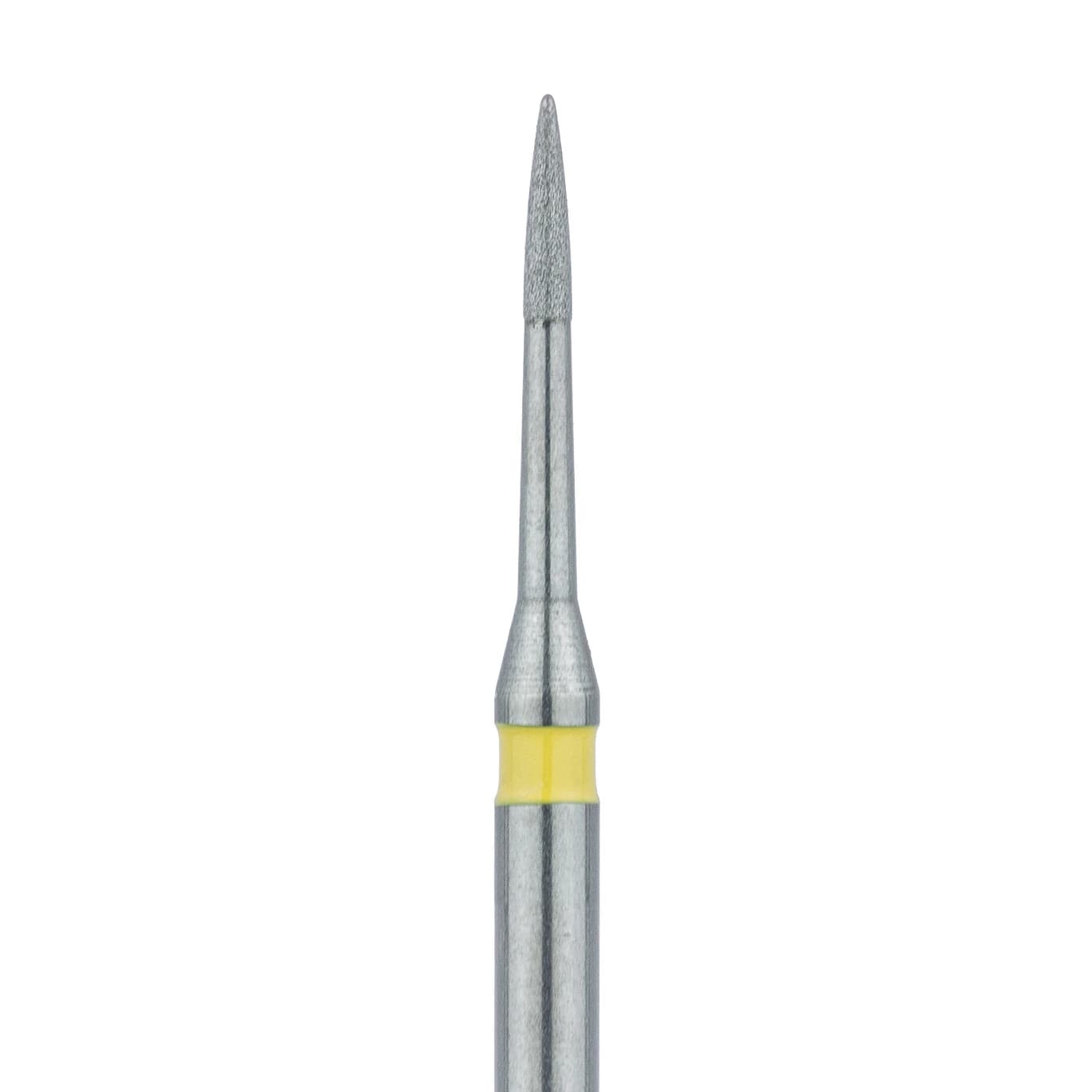 Meisinger Multi-Use Diamond Bur, FG, Short Flame, #889LC, 0.9 mm, Extra Fine, Yellow, 5/Pk, 889LC-009-FG - Meisinger Multi-Use Diamond Burs, FG, Short Flame, # 889LC, 0.9 mm, Extra Fine, Yellow, 5/Pk, 889LC-009-FG - Image 1