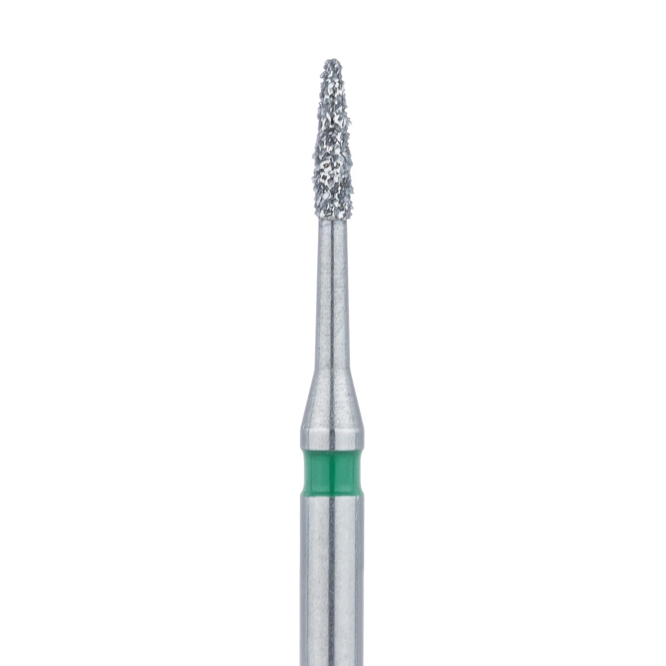 Meisinger Multi-Use Diamond Bur, Friction Grip, Short Flame, 889LG, 0.9 mm, Coarse, Green, 5/Pk, 889LG-009-FG - Multi-Use Diamond Bur, Friction Grip, Short Flame, 889LG, 0.9 mm, Coarse, Green, 5/Pk, 889LG-009-FG - Image 1