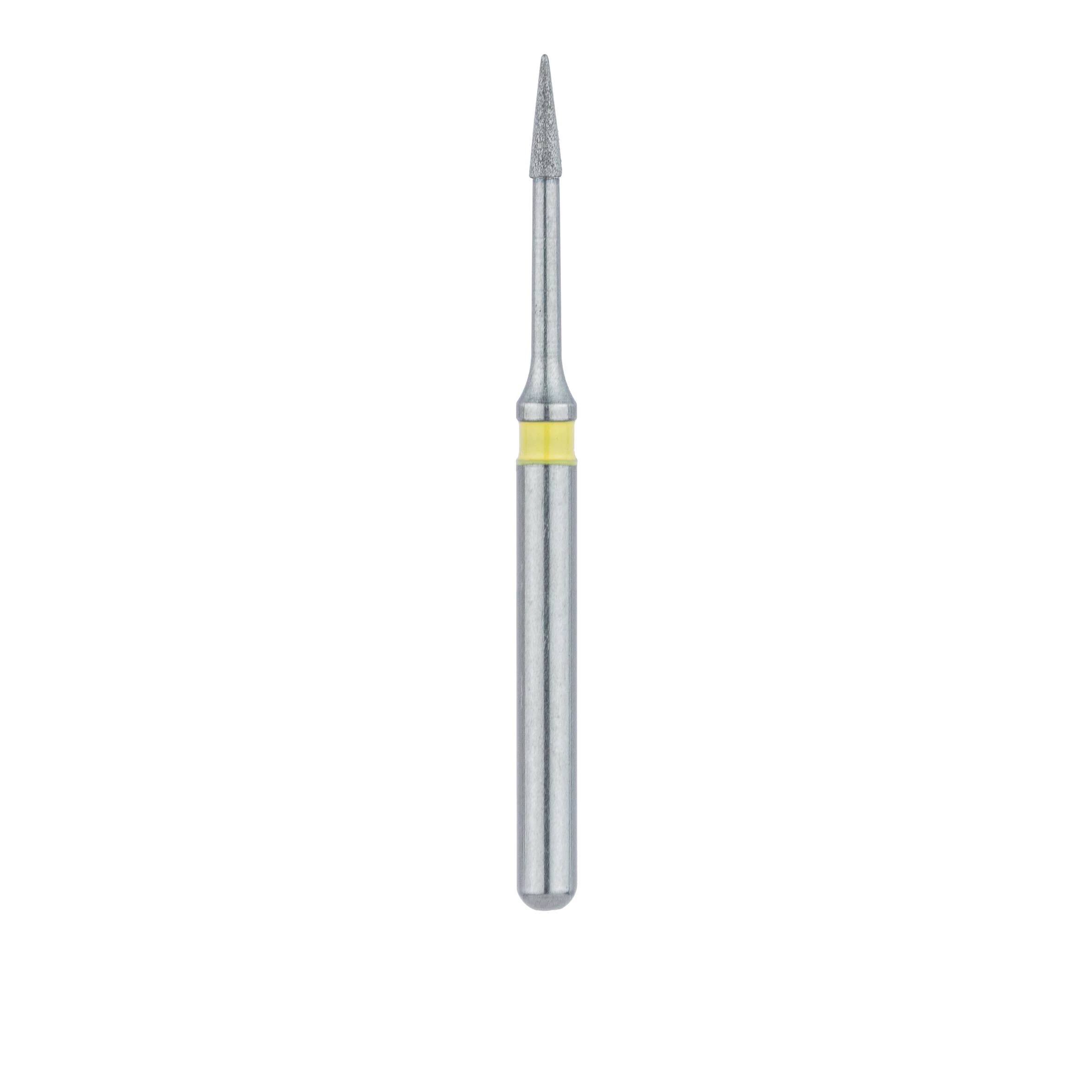 Meisinger 890LC-008-FG Extra Fine Diamond Bur, Needle Shape, 0.8 mm Head, Friction Grip, 5/Pk thumbnail 2