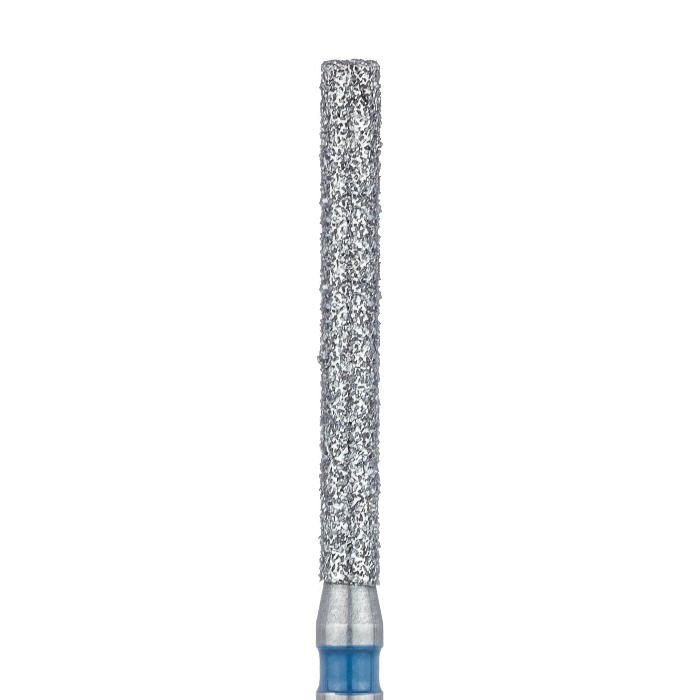 Meisinger 891-014-FG Multi-Use Diamond Bur, Extra Long Flat End Cylinder, Medium Grit, 1.4 mm Diameter, Friction Grip, 5/Pack - Meisinger Diamonds 891-014-FG Medium 5/Pk - Image 1