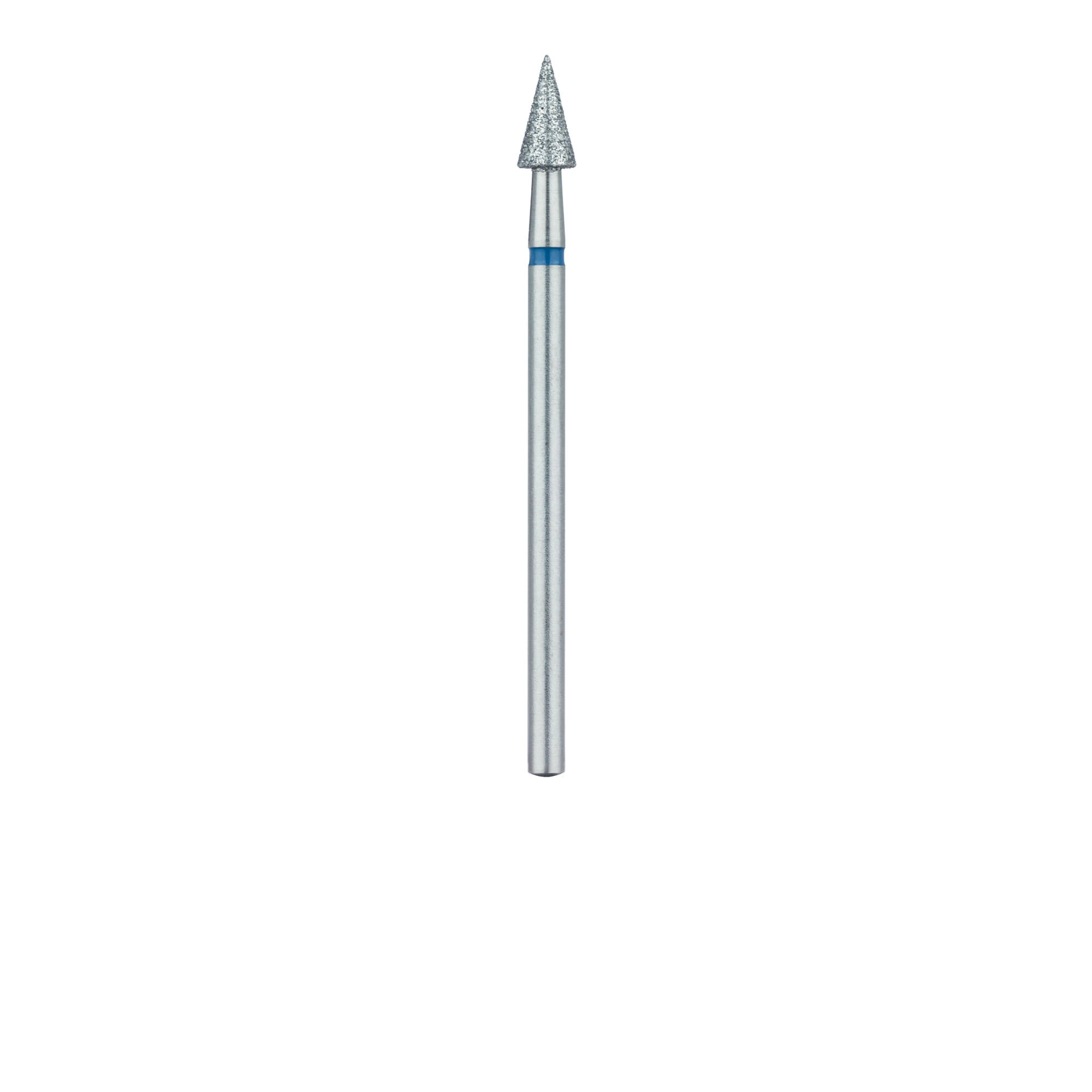 Meisinger 898-037-HP Multi-Use Diamond Bur, Needle/Tapered Shape, Medium Grit (Blue), 3.7 mm Head, 7 mm Working Length, HP Shank, 2/Pack thumbnail 2