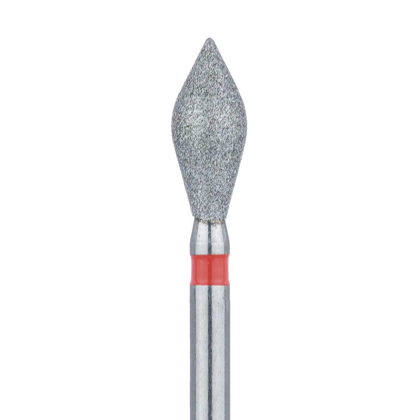 Meisinger 899F-031-FG Fine Diamond Bur, Modified Football/Barrel, Friction Grip, 3.1 mm Head Diameter, 7.0 mm Head Length, Red Ring, 5/Pk - Meisinger Diamonds 899F-031-FG Fine 5/Pk - Image 1