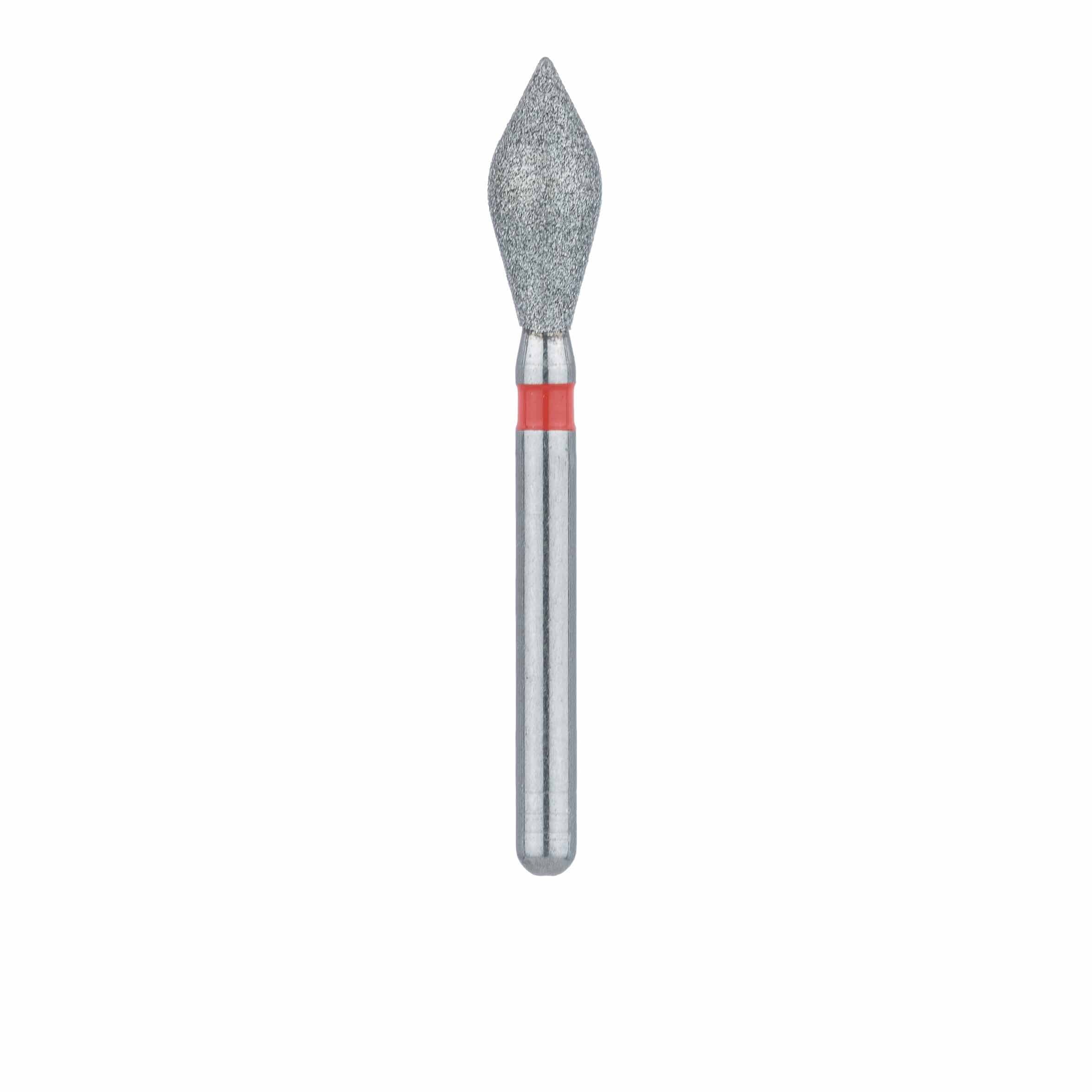 Meisinger 899F-031-FG Fine Diamond Bur, Modified Football/Barrel, Friction Grip, 3.1 mm Head Diameter, 7.0 mm Head Length, Red Ring, 5/Pk thumbnail 2