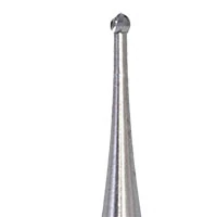 Meisinger Tungsten Carbide Bur, HM 1 Round FG, #1, 0.8 mm Diameter, Friction Grip, 100/Pkg, C0001FG - Tungsten Carbide Burs – HM 1 Round FG, 100/Pkg - # 1, 0.8 mm Diameter - Image 1