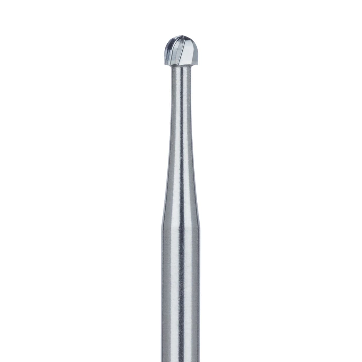 Meisinger HM1-014-SS Operative Tungsten Carbide Bur, Round, Size #4, 1.4 mm, Friction Grip Short Shank, 5/Pk - Operative Tungsten Carbide Bur, Friction Grip Short Shank, Round, 4, 1.4 mm, 5/Pk, HM1-014-SS - Image 1