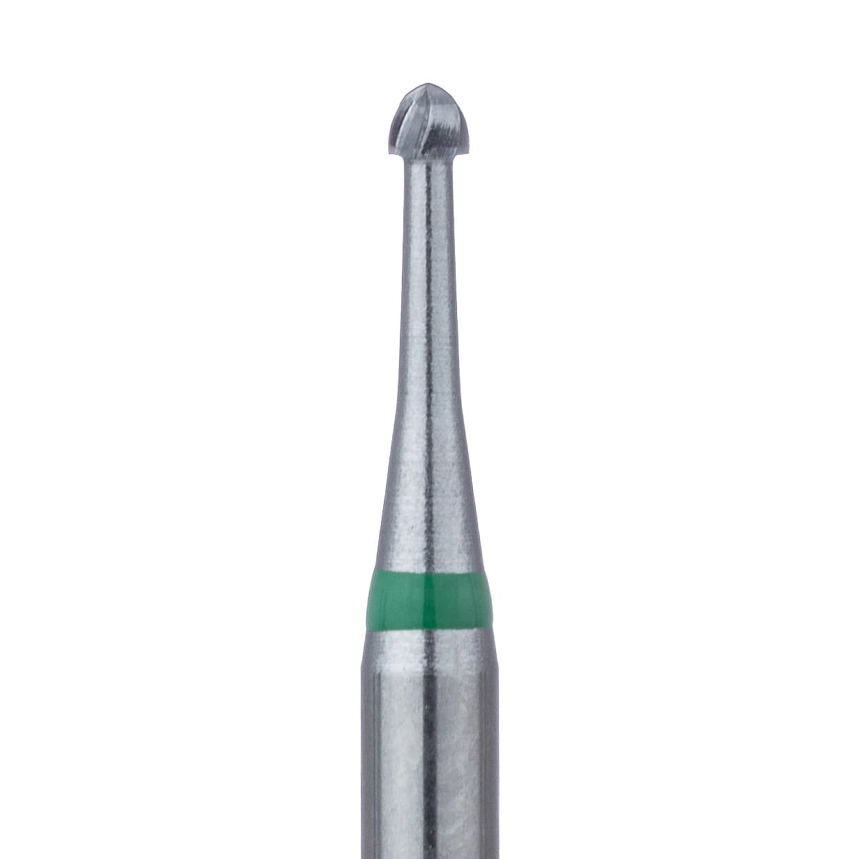 Meisinger HM1S Tungsten Carbide Bur, Round RA, Size #4S, 1.4 mm Diameter, 5/Pkg - Tungsten Carbide Burs – HM 1S Round RA, 5/Pkg - Size #4S, 1.4 mm Diameter - Image 1