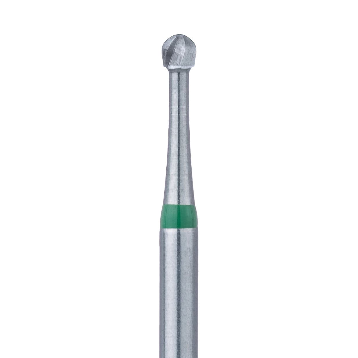 Meisinger Tungsten Carbide Bur HM1S Round FG, #5S, 1.6 mm Diameter, 19 mm Shank, 5/Pkg - Tungsten Carbide Burs – HM1S Round FG, 19 mm Shank Length, 5/Pkg - Bur #5S, 1.6 mm Diameter - Image 1