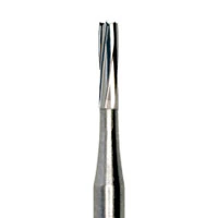 Meisinger Tungsten Carbide Bur HM 21 Straight Fissure, HP, Size #57, 1.0 mm Diameter, 5/Pkg, HM21-010-HP - Tungsten Carbide Burs – HM 21 Straight Fissure HP, 5/Pkg - Size #57, 1.0 mm Diameter - Image 1