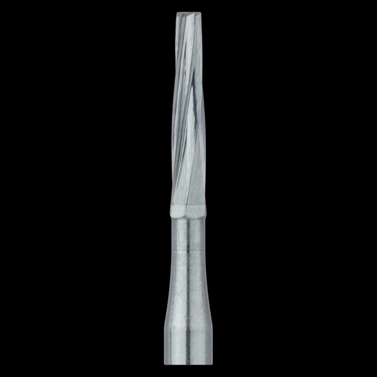 Meisinger HM23L-012-SU Surgical Carbide Bur, #171L, Long Flat End Taper, FGXL Friction Grip, 1.2 mm Head, 5/Pk - Meisinger FG Surgical Carbide Burs - #171L - Image 1