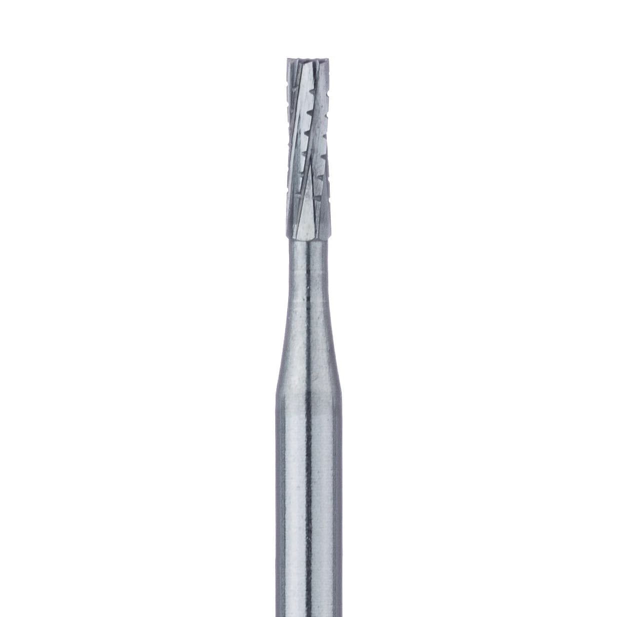 Meisinger Operative Tungsten Carbide Bur, #557 Straight Fissure Crosscut, FGSS (Friction Grip Short Shank), 1.0 mm, 5/Pk, HM31-010-SS - Operative Tungsten Carbide Burs, FGSS, Cylinder, # 557, 1.0 mm, 5/Pk, HM31-010-SS - Image 1