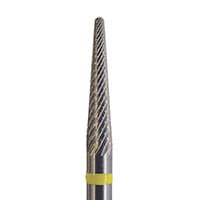 Meisinger HM23ET-023-HP Laboratory Carbide Bur, Extra Fine Taper Round End, 2.3mm Head, HP Shank, 11mm Working Length, 1 Each - Meisinger Carbide Lab Burs - HM23ET-023-HP - Image 1