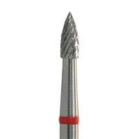 Meisinger Lab Bur Carbide Cutter, Fine Crosscut, Flame, HP Handpiece, 2.3 mm Head, 78MF, HM78MF-023, 1/Pkg - Lab Bur Carbide Cutters – MF, Minis X Cut, Fine, HP - Size 78MF, 2.3 mm Diameter - Image 1