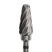 Meisinger Tungsten Carbide Lab Bur, Tapered Round End, Extra Coarse, 6.0 mm Diameter, 12.7 mm Head Length, HP Handpiece, HM79ST-060 - Tungsten Carbide Cutters – 4.0 mm-6.0 mm Diameter - HM 79ST-060, HP, 6.0 mm Diameter, 12.7 mm Head Length, 44.0 mm Shank Length, Extra Coarse Grit - Image 1