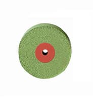 Meisinger Ceramic Polisher Wheel, Unmounted, Coarse, Green/Orange, 17mm, 9752G-170-UNM-GR/O - PORCELAIN UNM POLISHER GRN/ORANGE DIAMOND (1) - Image 1