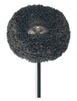 Meisinger Fuzzie Polishing Wheel, Acrylic, Medium Grit, Grey, 25mm, Handpiece, 5/Pkg, 253M-250-HP thumbnail 2