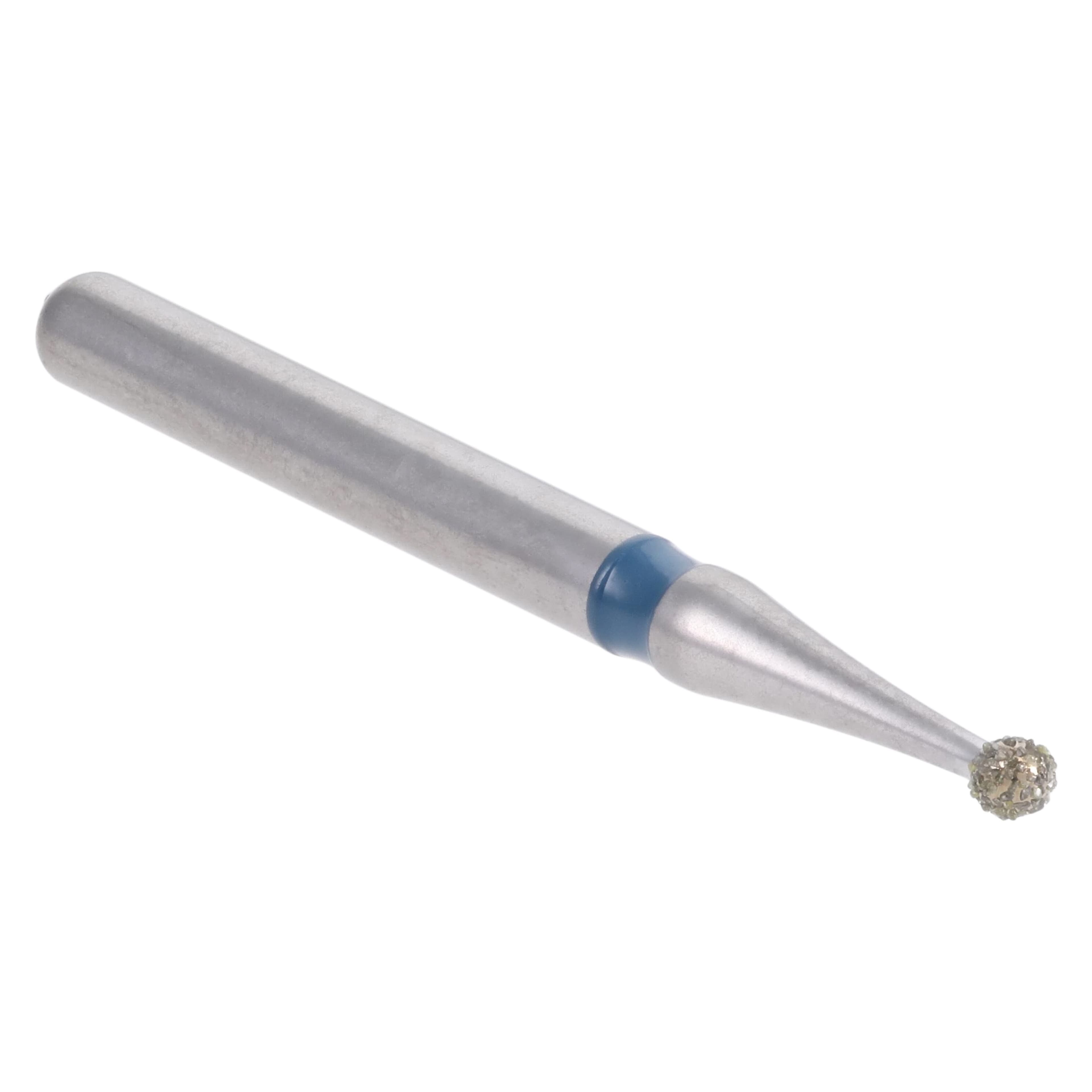 Meisinger Singles Disposable Diamond Bur, FG, Round, 1.0mm, Medium Grit, Blue Ring, #0110M, 25/Pkg thumbnail 3