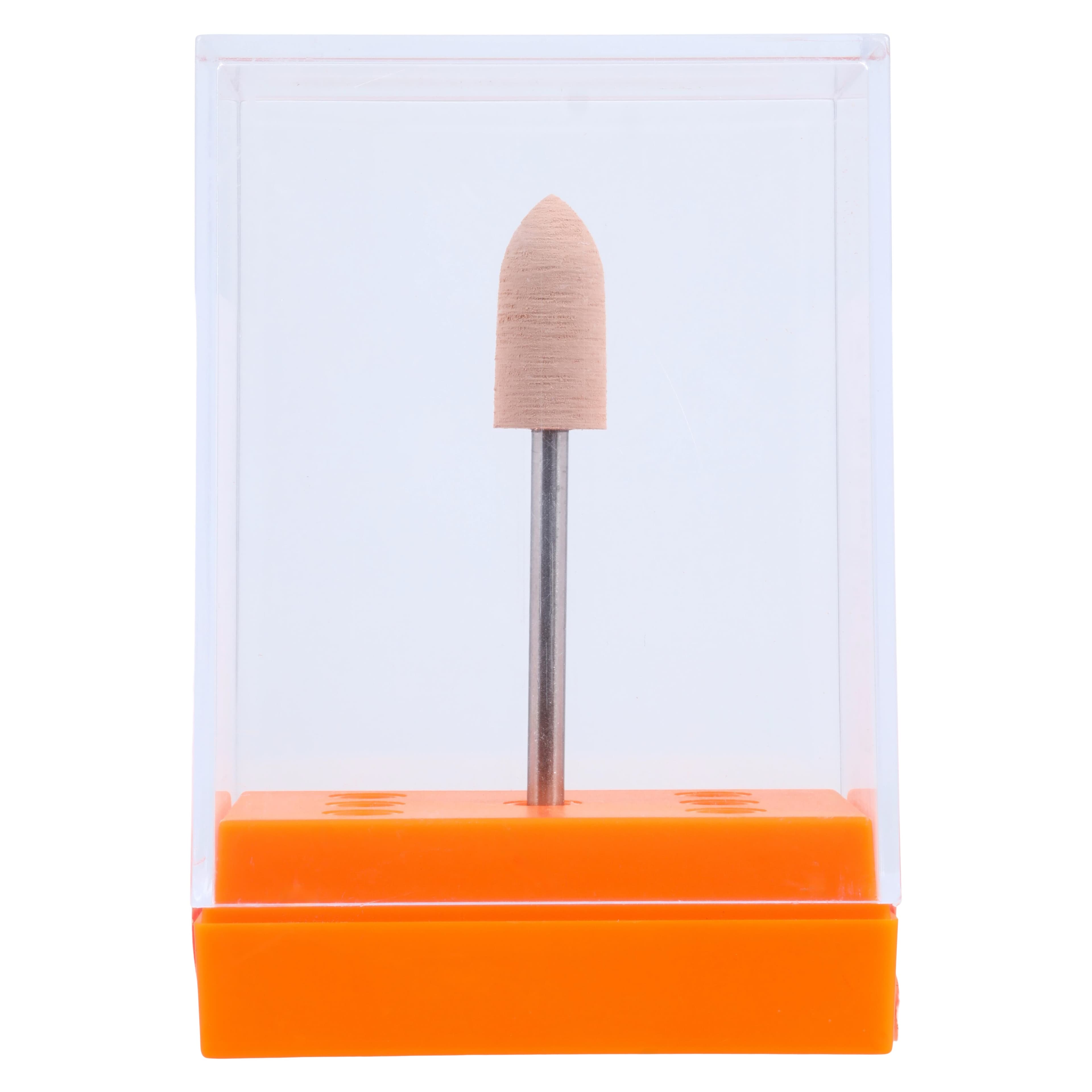 Meisinger DCA08-140-HP-BRN Zirconia Polisher, Flame Shape, Brown Fine Grit, HP Handpiece, 14mm, 1/Pack thumbnail 5