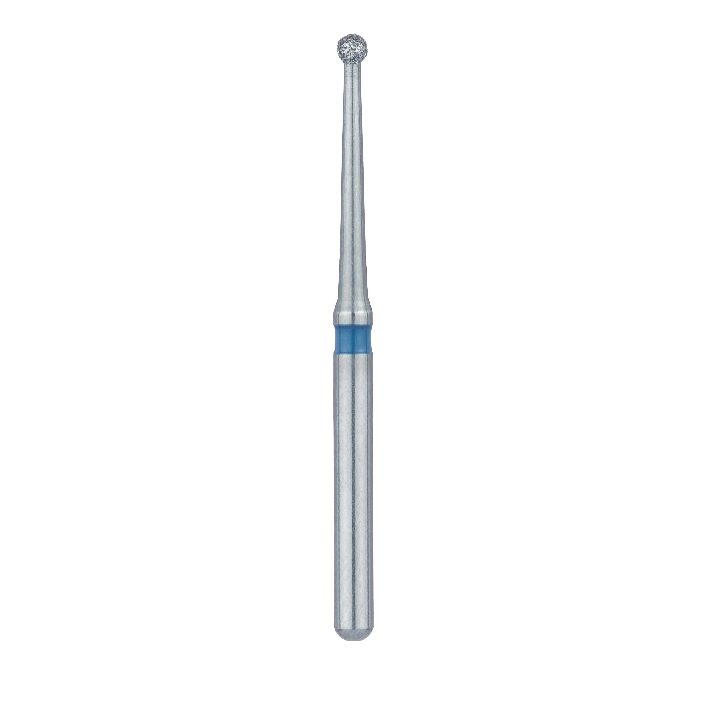 Meisinger 801L-012-FG Diamond Bur, Round, Medium Grit, Long, Friction Grip, 1.2 mm, 5/Pack thumbnail 2