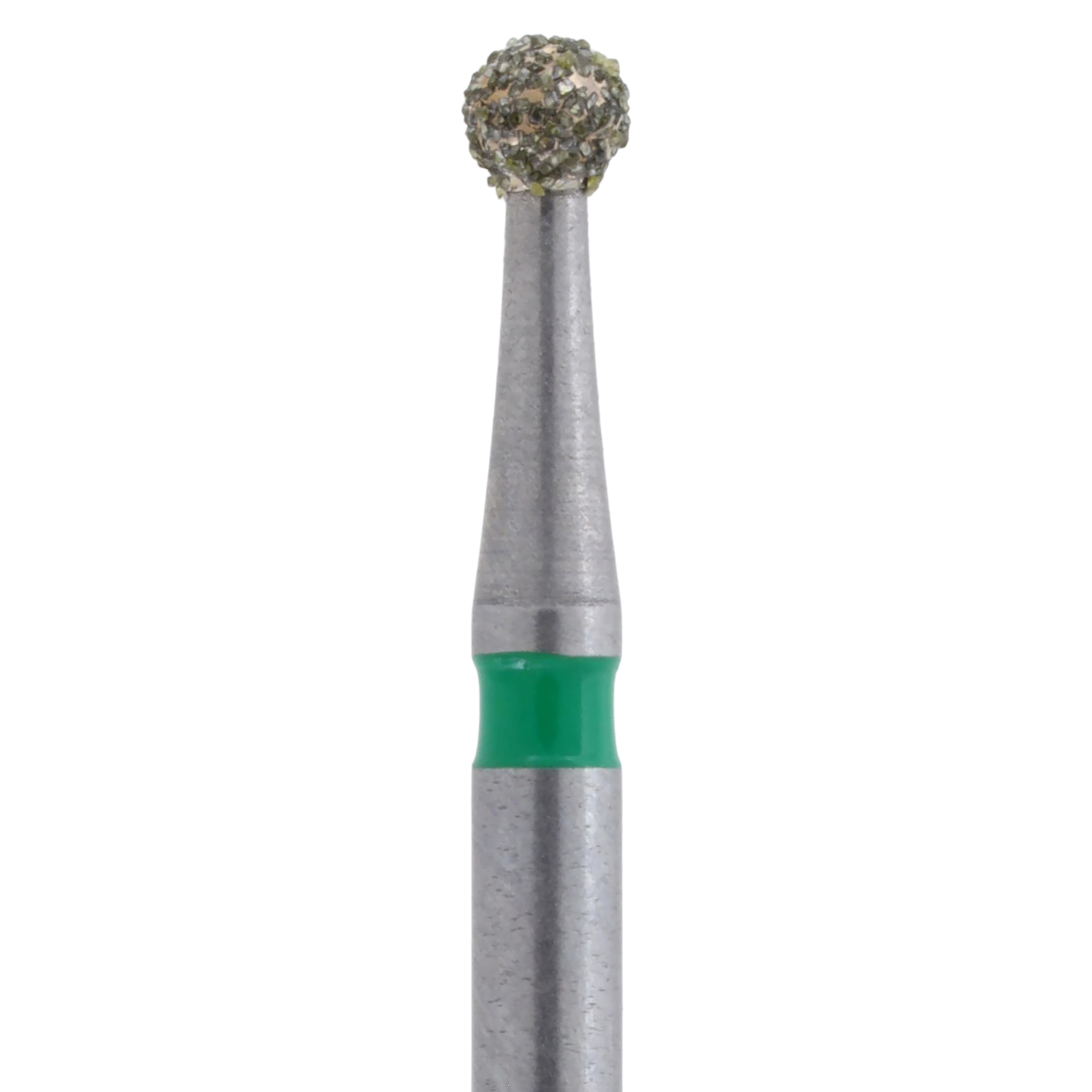 Meisinger Singles Disposable Diamond Bur, FG, Round, #0118C, 1.8 mm, Coarse, Green, 25/Pk thumbnail 2