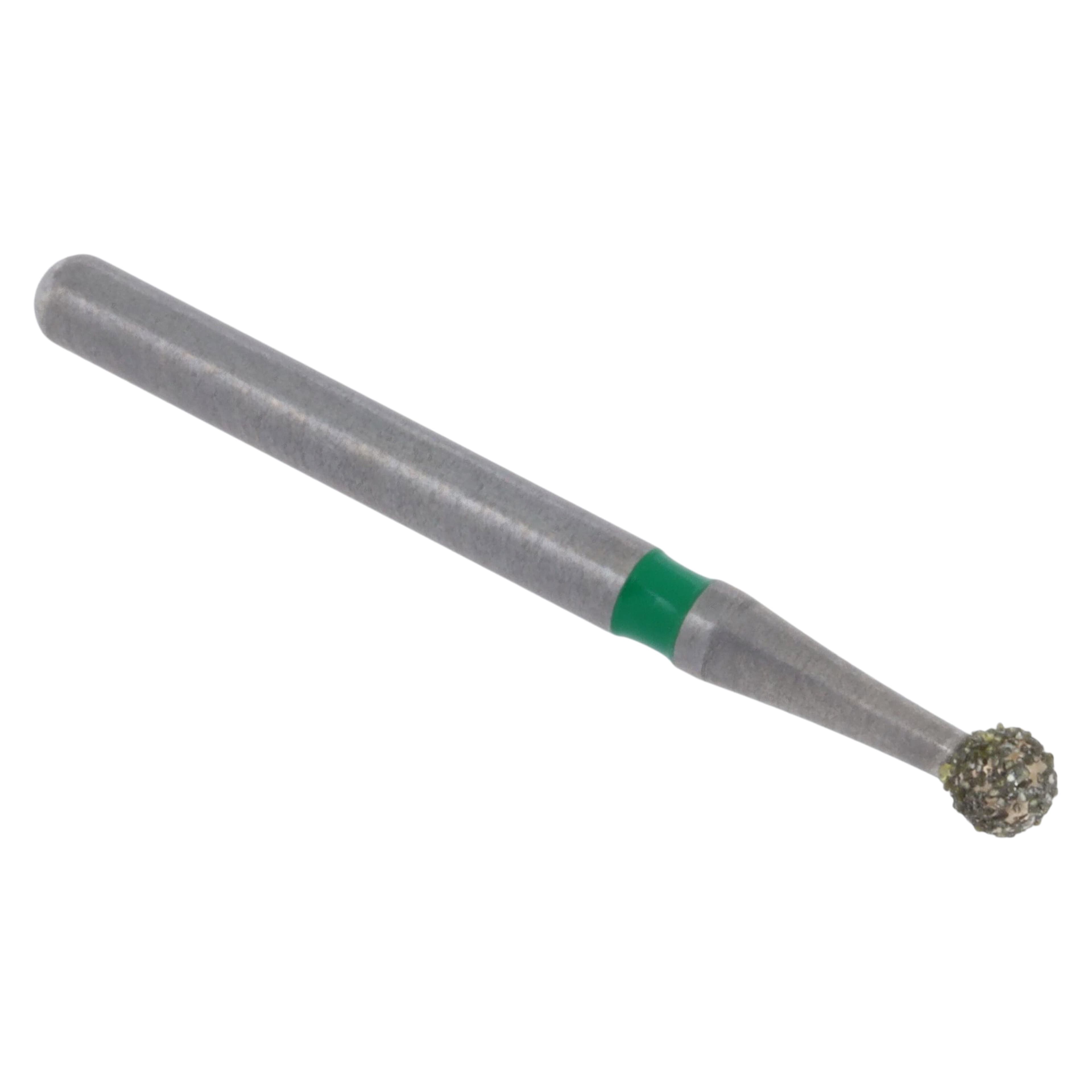 Meisinger Singles Disposable Diamond Bur, FG, Round, #0118C, 1.8 mm, Coarse, Green, 25/Pk thumbnail 3