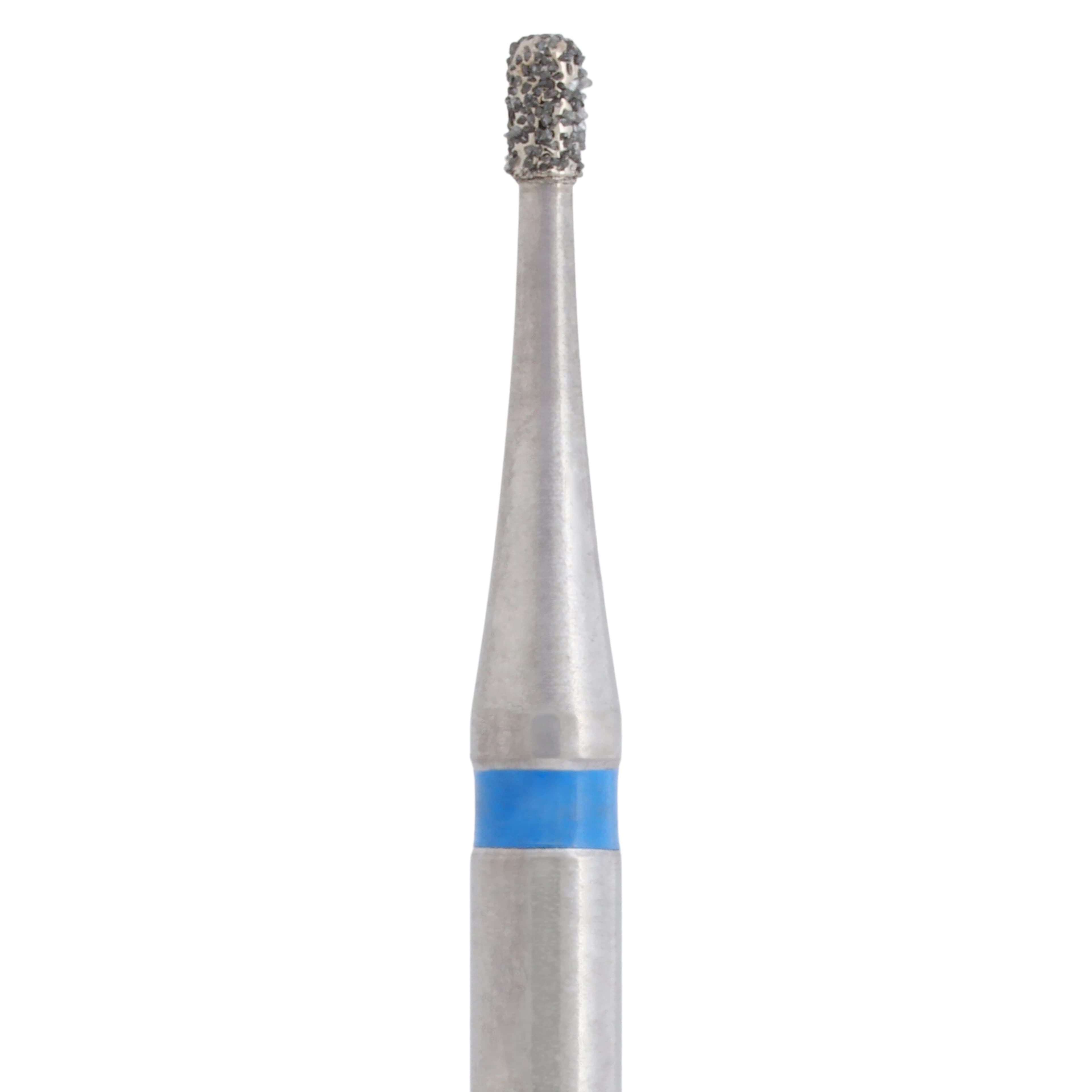 Meisinger Singles Disposable Diamond Bur, Friction Grip, Pear Shape, Medium Grit, 0.8 mm Head Diameter, Blue Ring, 25/Pk, #0508M thumbnail 2