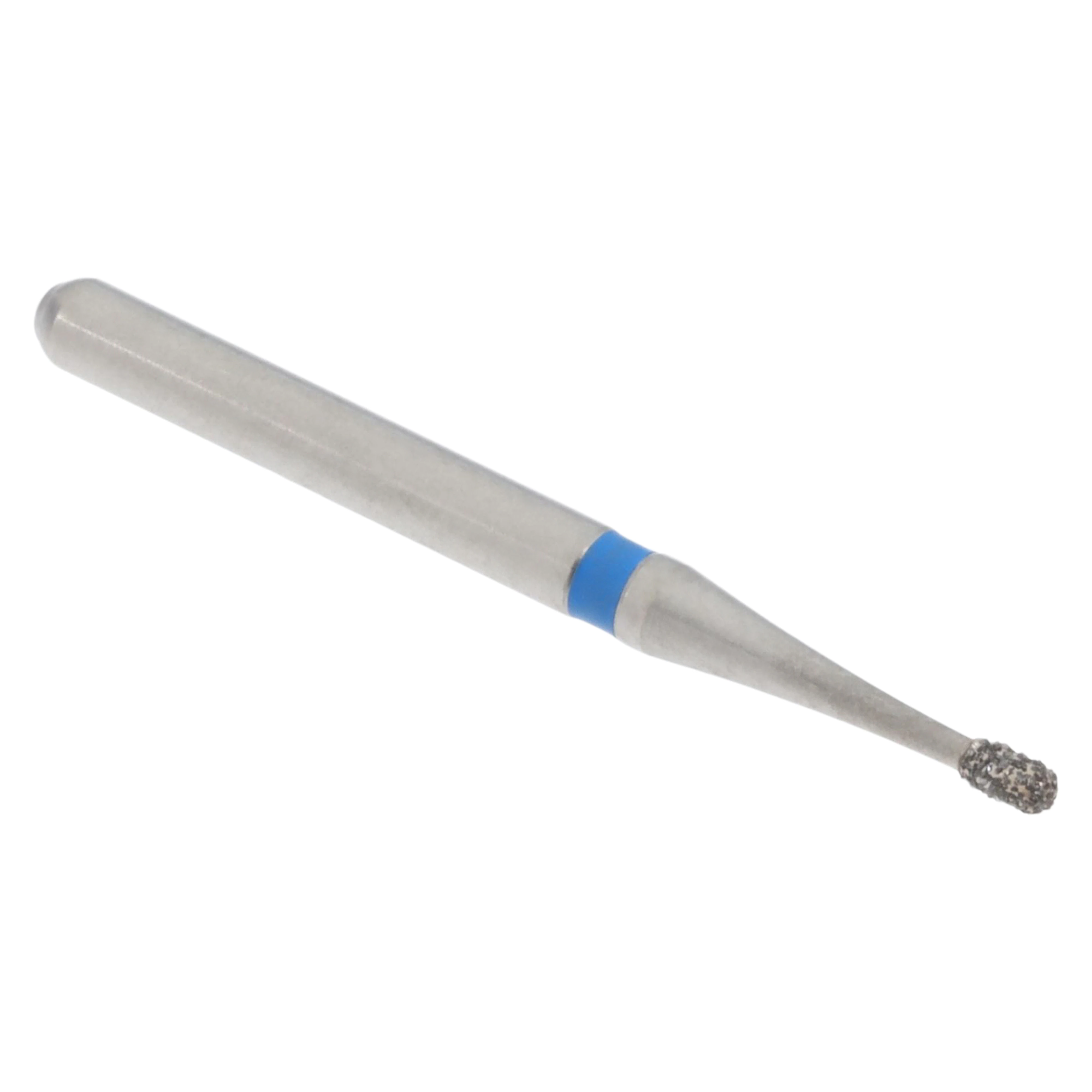 Meisinger Singles Disposable Diamond Bur, Friction Grip, Pear Shape, Medium Grit, 0.8 mm Head Diameter, Blue Ring, 25/Pk, #0508M thumbnail 3