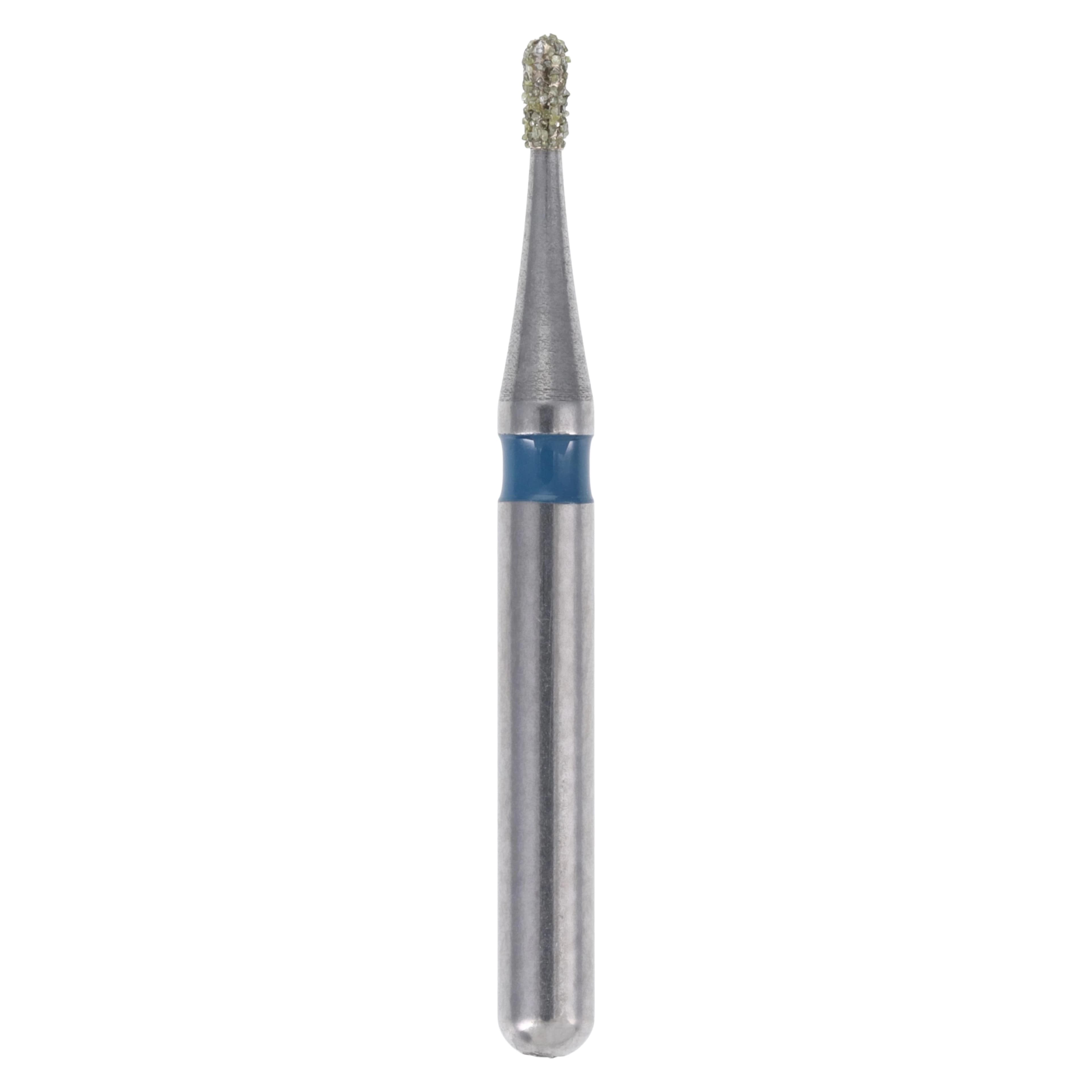 Meisinger Singles Disposable Diamond Bur FG, Pear Shape 0508MS, 0.8mm, Medium Grit, Short Shank, Sterile, 25/Pkg - Meisinger FG Single-Use Diamonds - Medium - #0508MS - Image 1