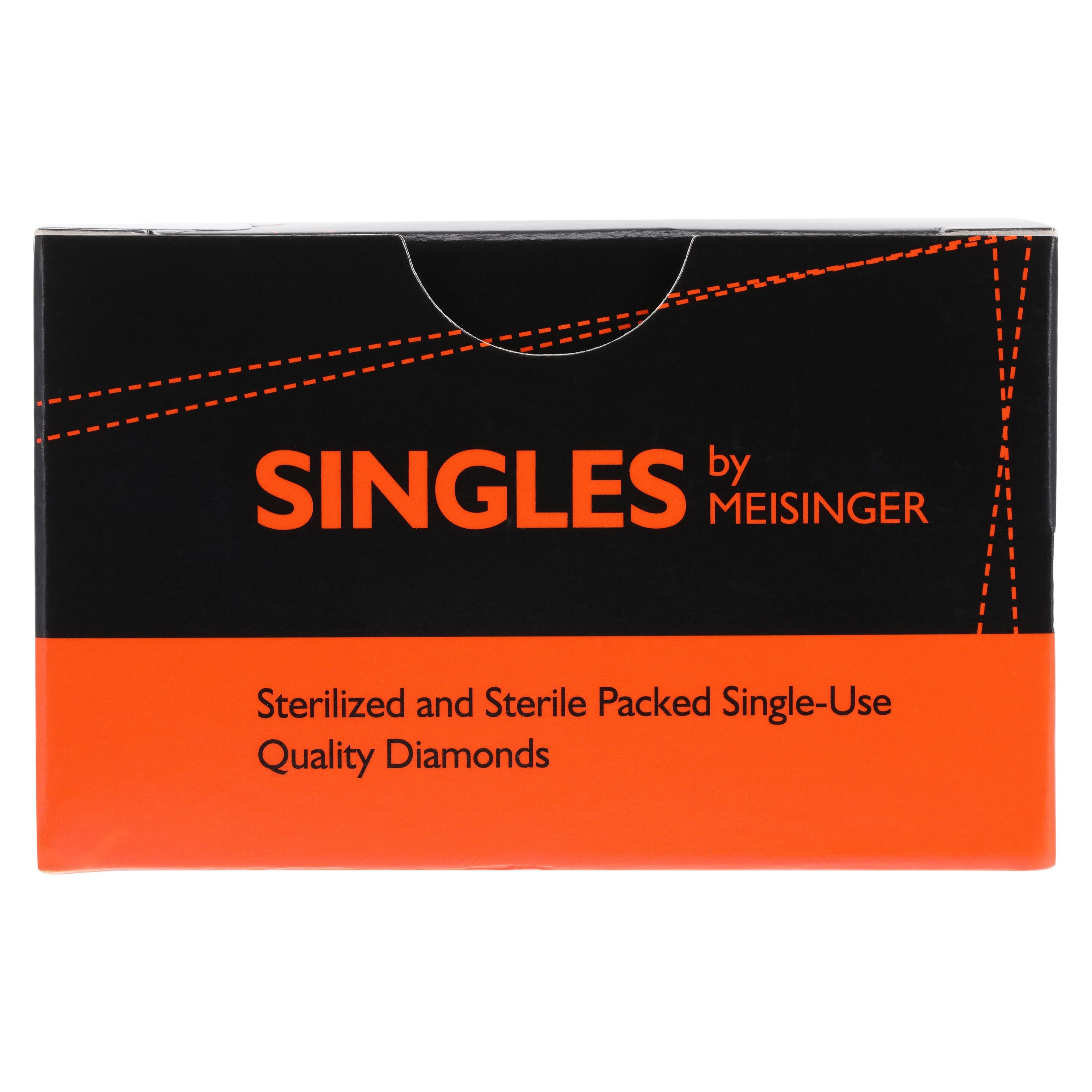 Meisinger Singles Disposable Diamond Bur FG, Pear Shape, 1.2mm, Medium Grit, Short Shank, Sterile, 25/Bx, #0512MS thumbnail 8