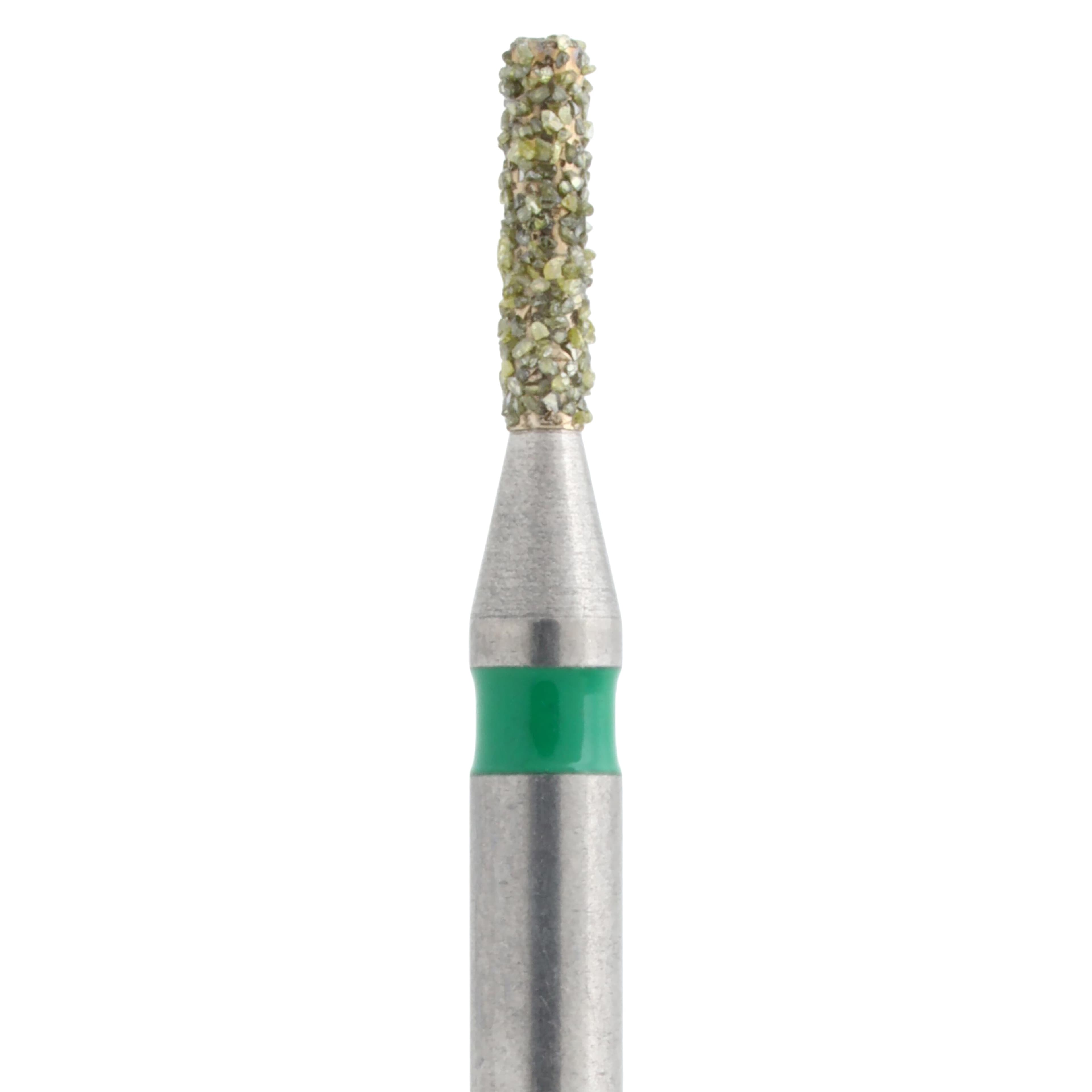 Meisinger Single-Use Sterile Diamond Bur, FG, Cylinder Flat End, #0710C, 1.0 mm, Coarse, Green, 25/Pk thumbnail 2