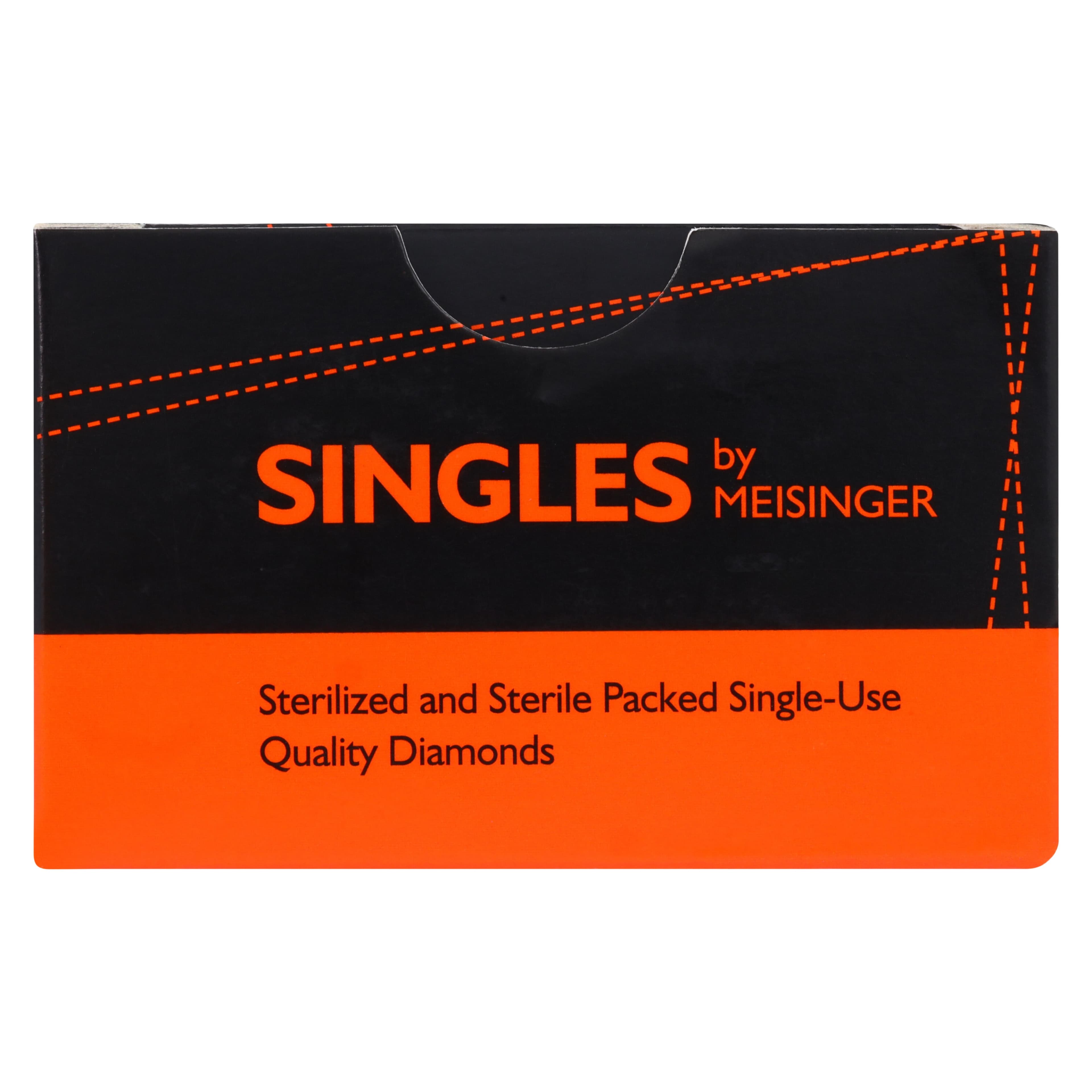 Meisinger Single-Use Sterile Diamond Bur, FG, Cylinder Flat End, #0710C, 1.0 mm, Coarse, Green, 25/Pk thumbnail 8