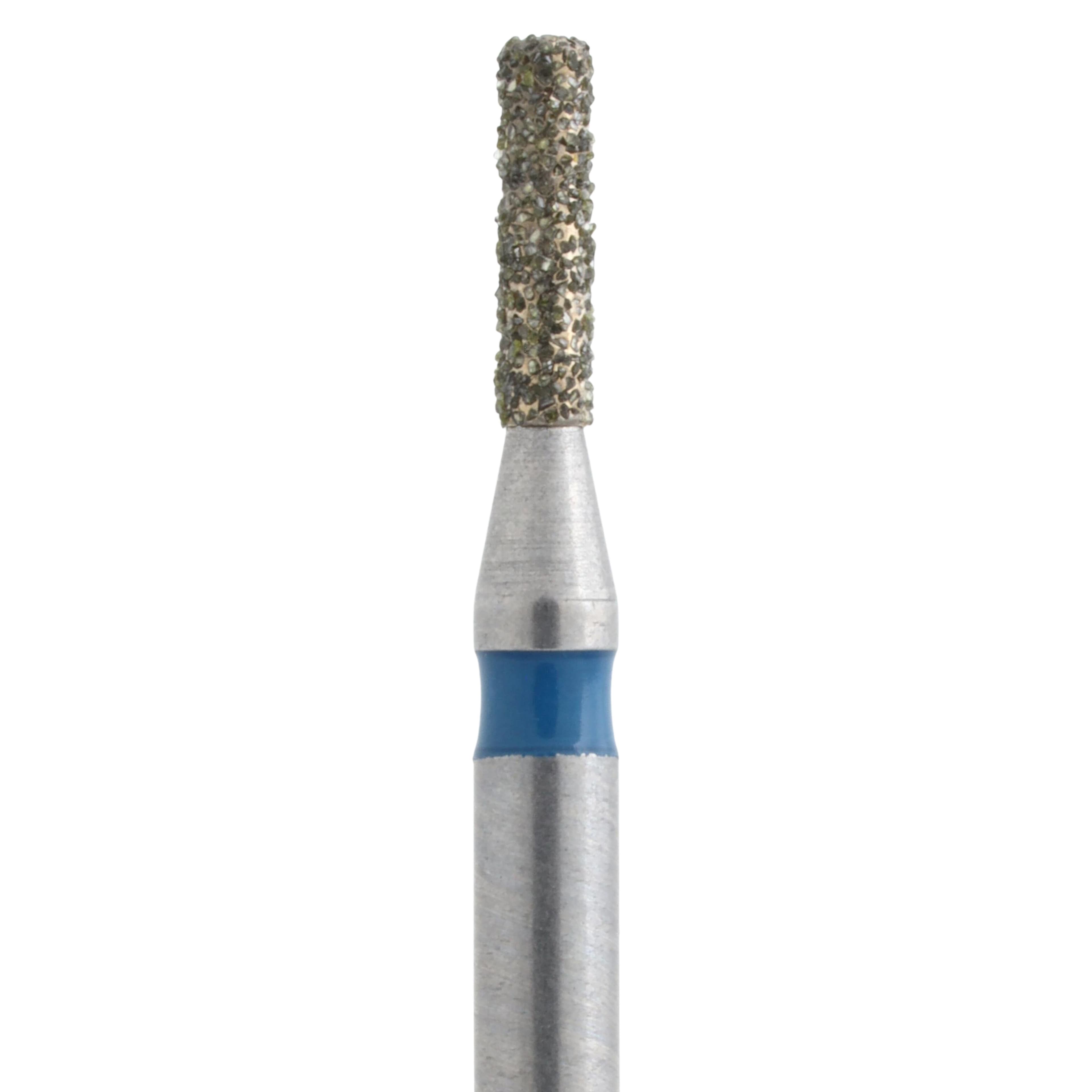 Meisinger Single-Use Sterile Diamond Burs, FG, Cylinder Flat End, #0710M, 1.0 mm, Medium, Blue, 25/Pk thumbnail 3