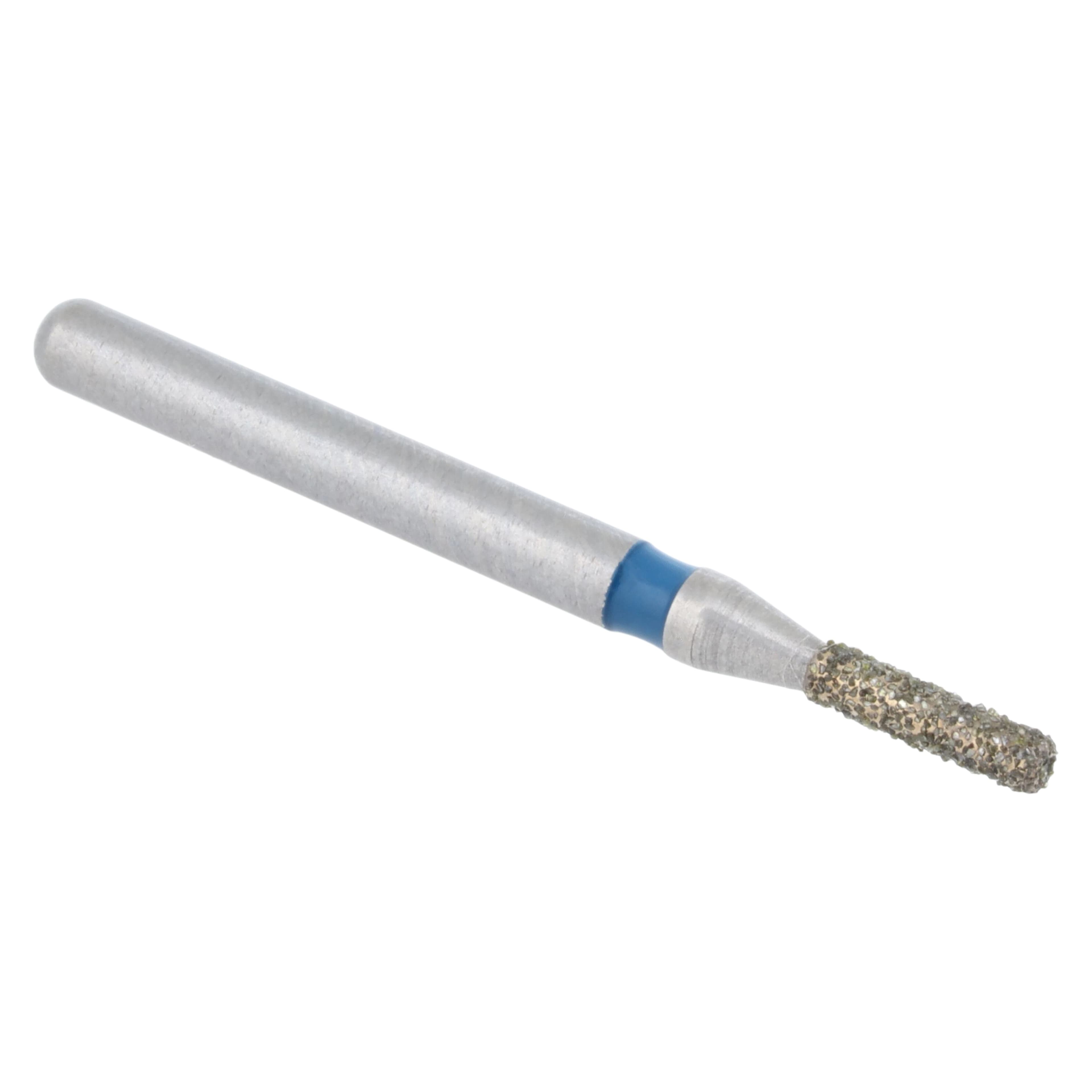 Meisinger Single-Use Sterile Diamond Burs, FG, Cylinder Flat End, #0710M, 1.0 mm, Medium, Blue, 25/Pk thumbnail 4