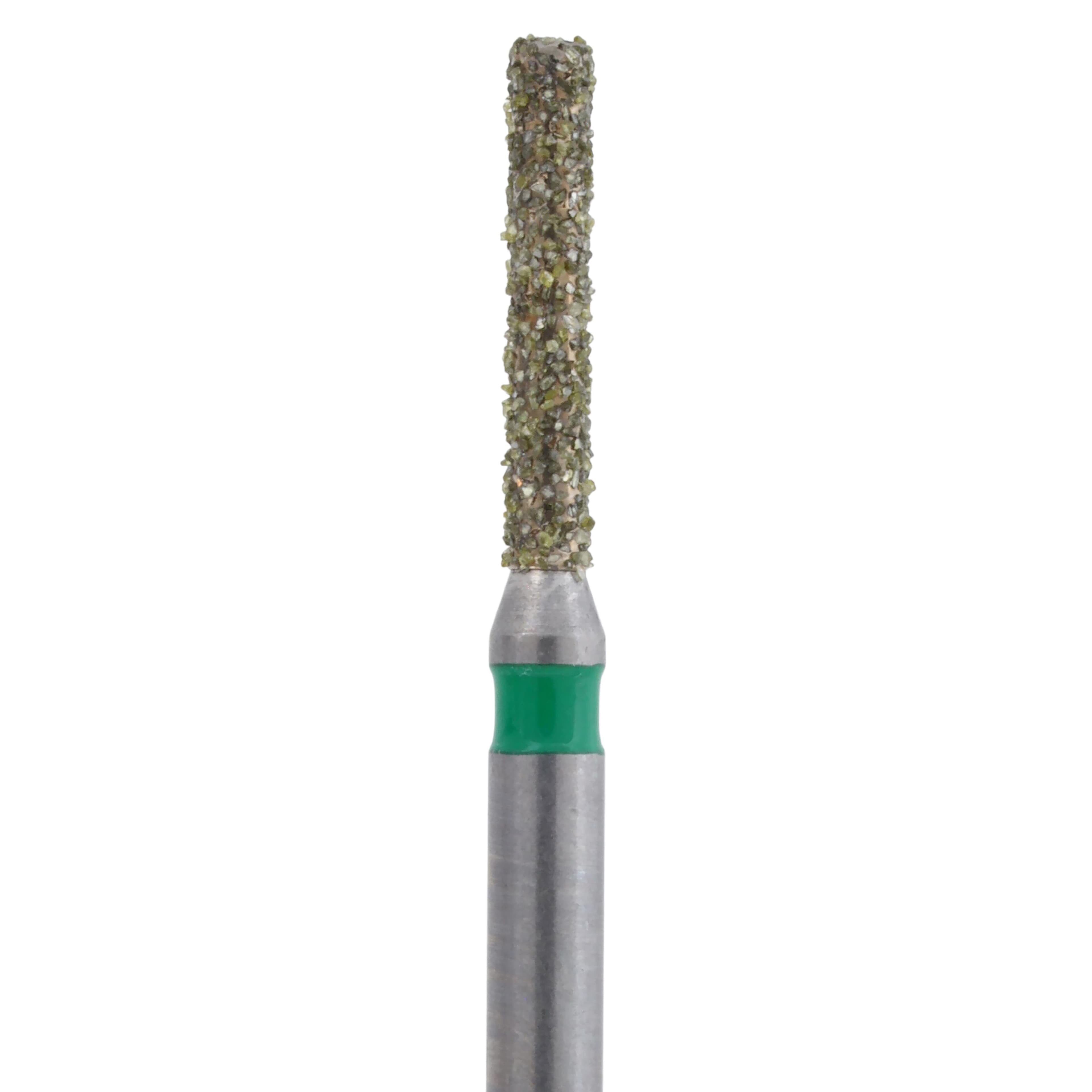 Meisinger Single-Use Sterile Diamond Burs, FG, Cylinder Flat End, #0712.7C, 1.2 mm Diameter, 7.0 mm Length, Coarse, Green, 25/Pk thumbnail 2