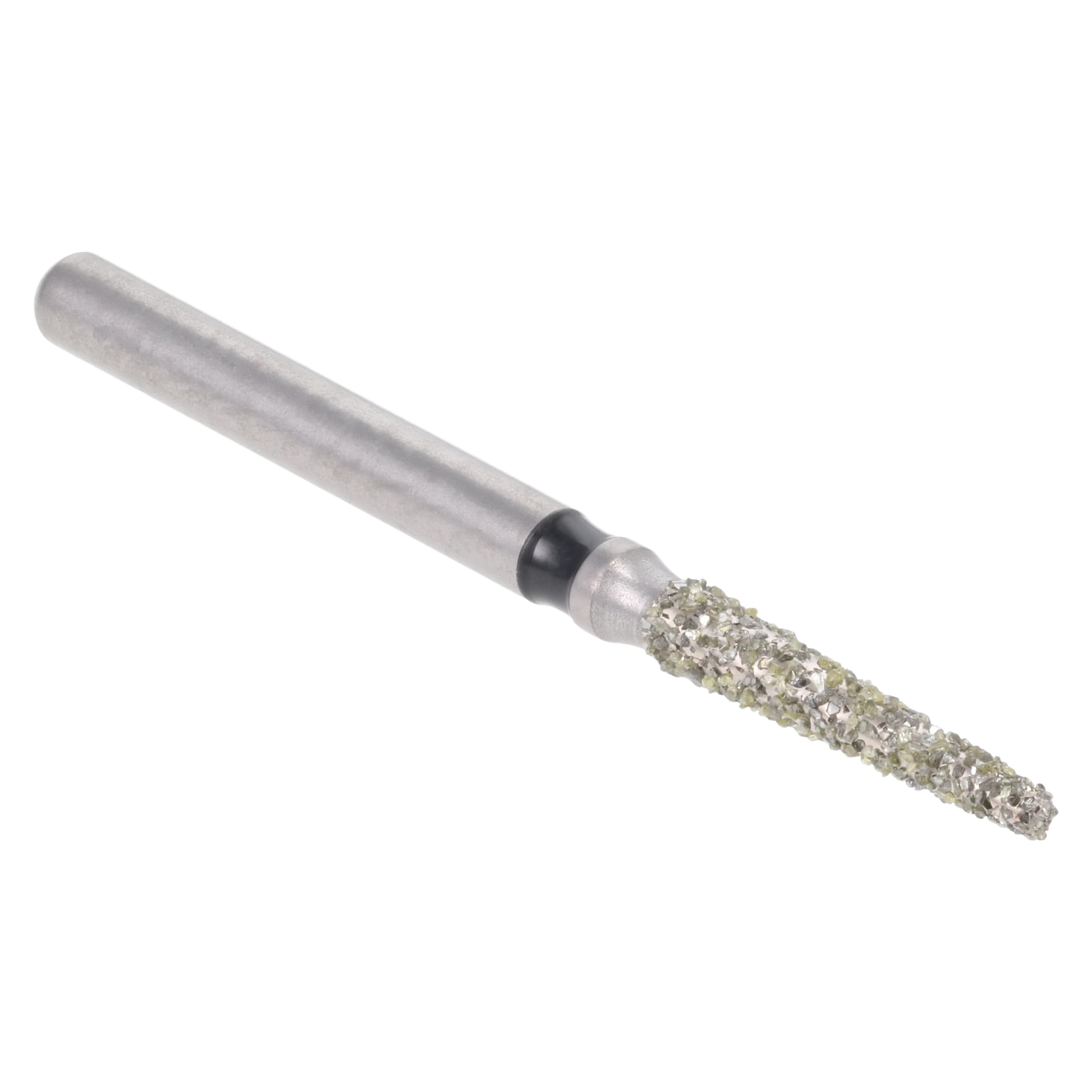 Meisinger Single-Use Sterile Diamond Bur, Friction Grip, Tapered Round Edge, 0816.8C, 1.6 mm Head Diameter, Extra Coarse, Black, 25/Pk thumbnail 3
