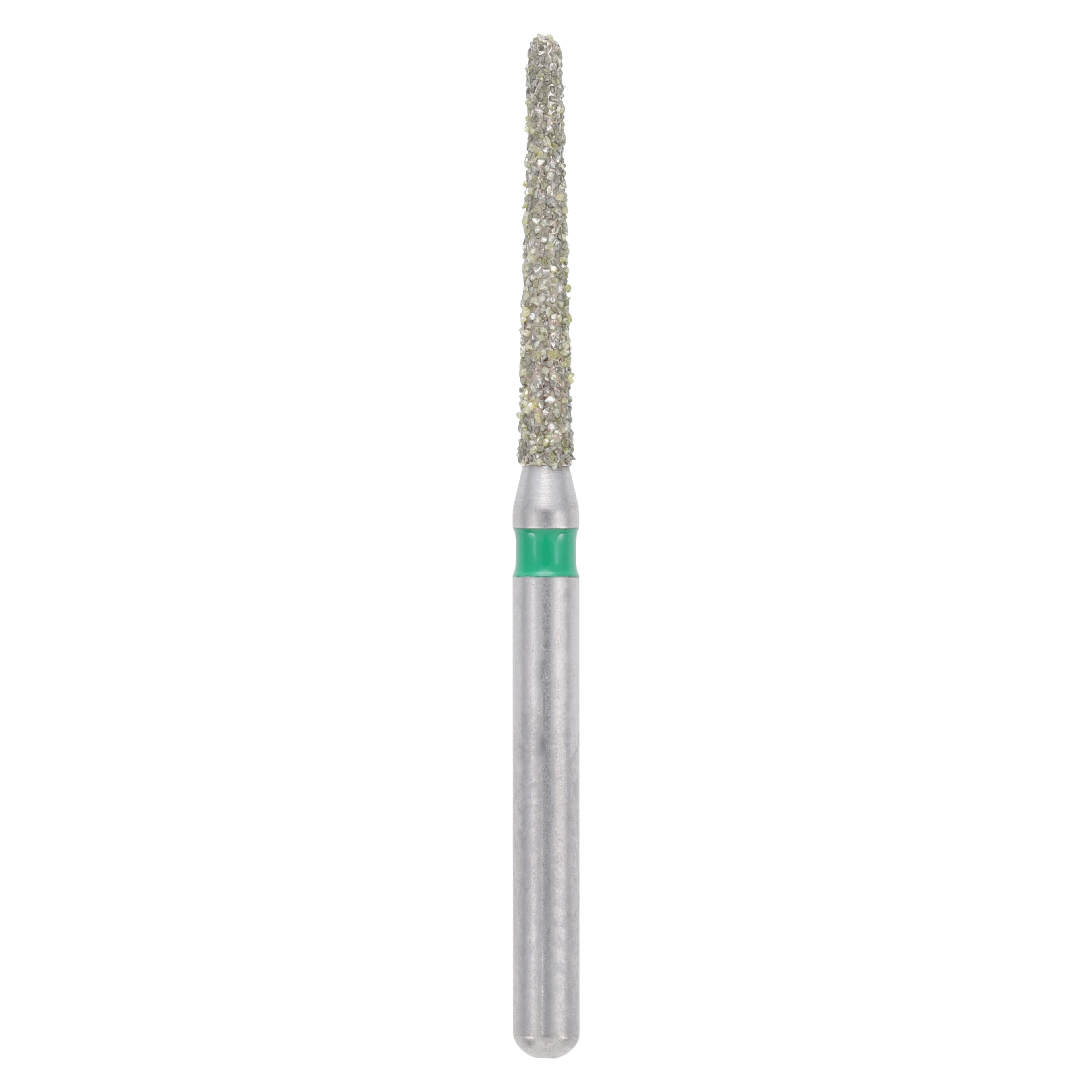 Meisinger Single-Use Sterile Diamond Bur, Friction Grip, Tapered Round End, Coarse, Green, 1.4 mm, 25/Pk, #1114.10C - Single-Use Sterile Diamond Bur, Friction Grip, Tapered Round End, 1114.10C, 1.4 mm, Coarse, Green, 25/Pk, 1114.10C - Image 1