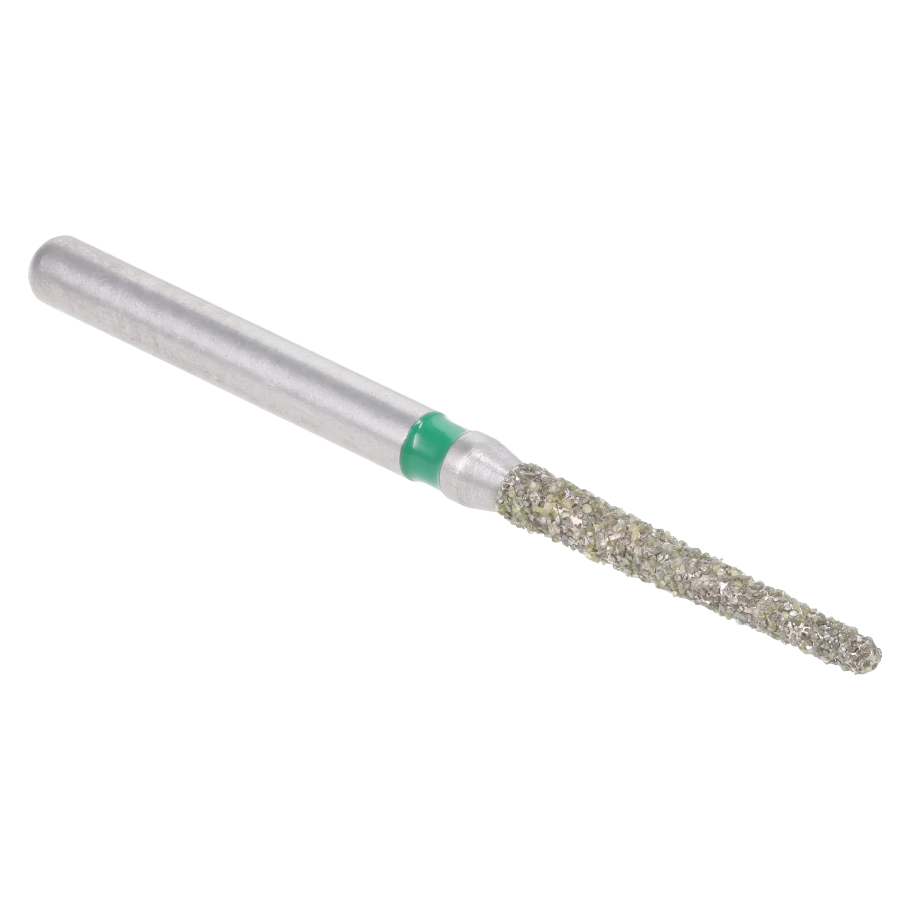 Meisinger Single-Use Sterile Diamond Bur, Friction Grip, Tapered Round End, Coarse, Green, 1.4 mm, 25/Pk, #1114.10C thumbnail 3