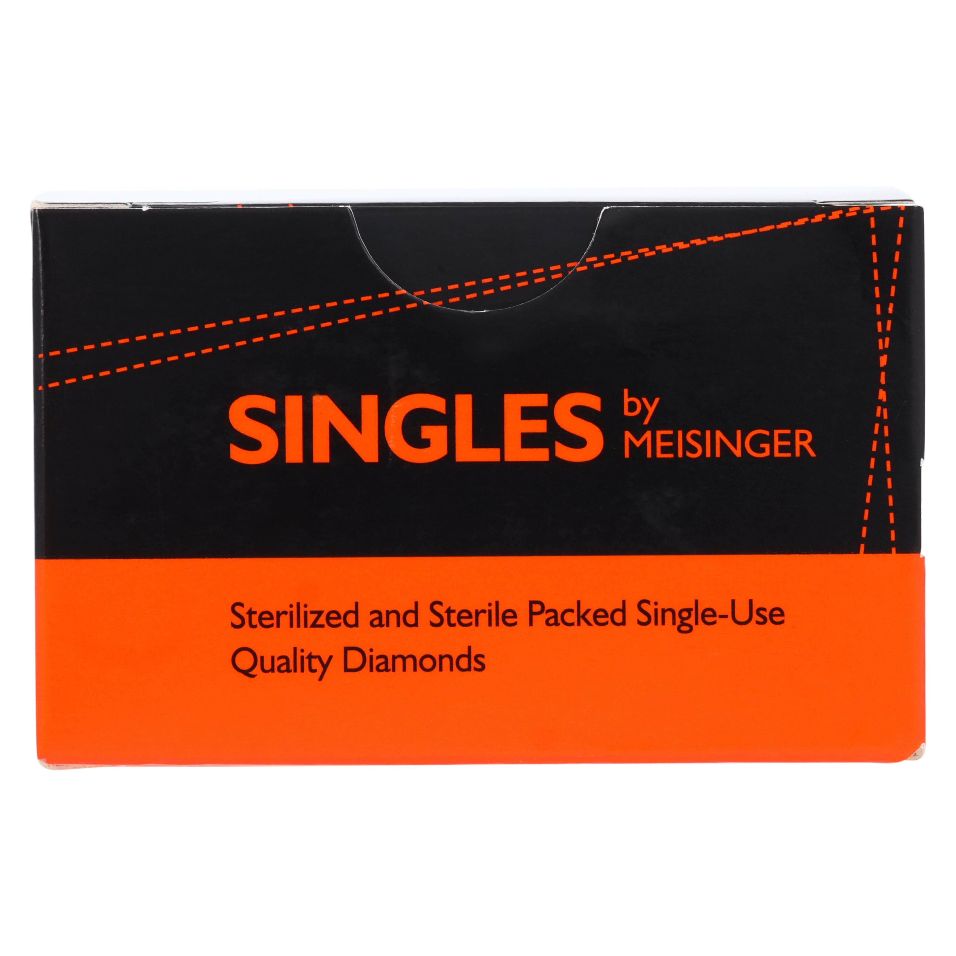Meisinger Single-Use Sterile Diamond Bur, Friction Grip, Tapered Round End, #1114.8C, 1.4 mm Head Diameter, 8.0 mm Length, Coarse, Green, 25/Pk thumbnail 7