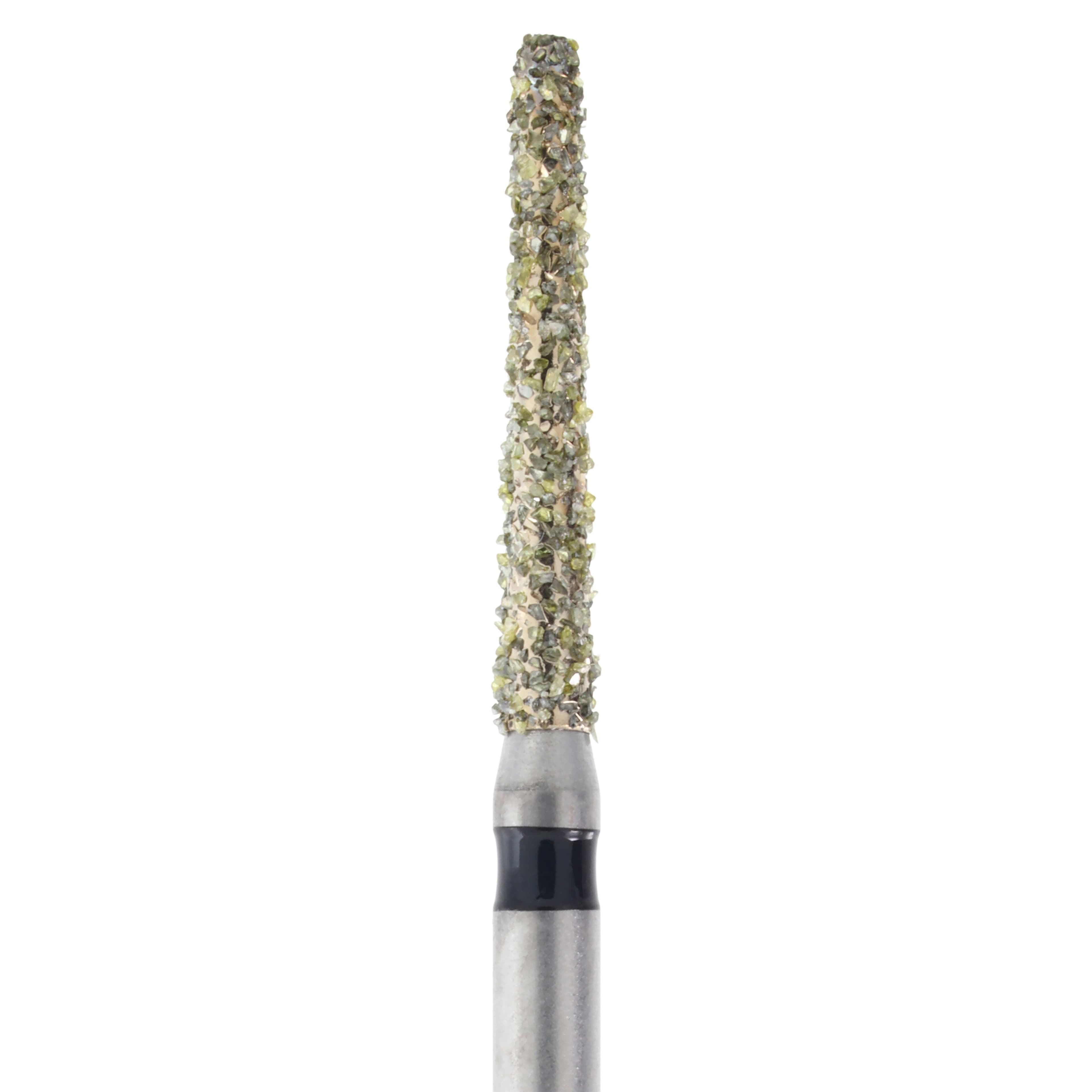 Meisinger Singles Disposable Diamond Bur, Friction Grip, Round End Taper, 1116.10C, 1.6 mm Head, Coarse, Green, 25/Pk thumbnail 2