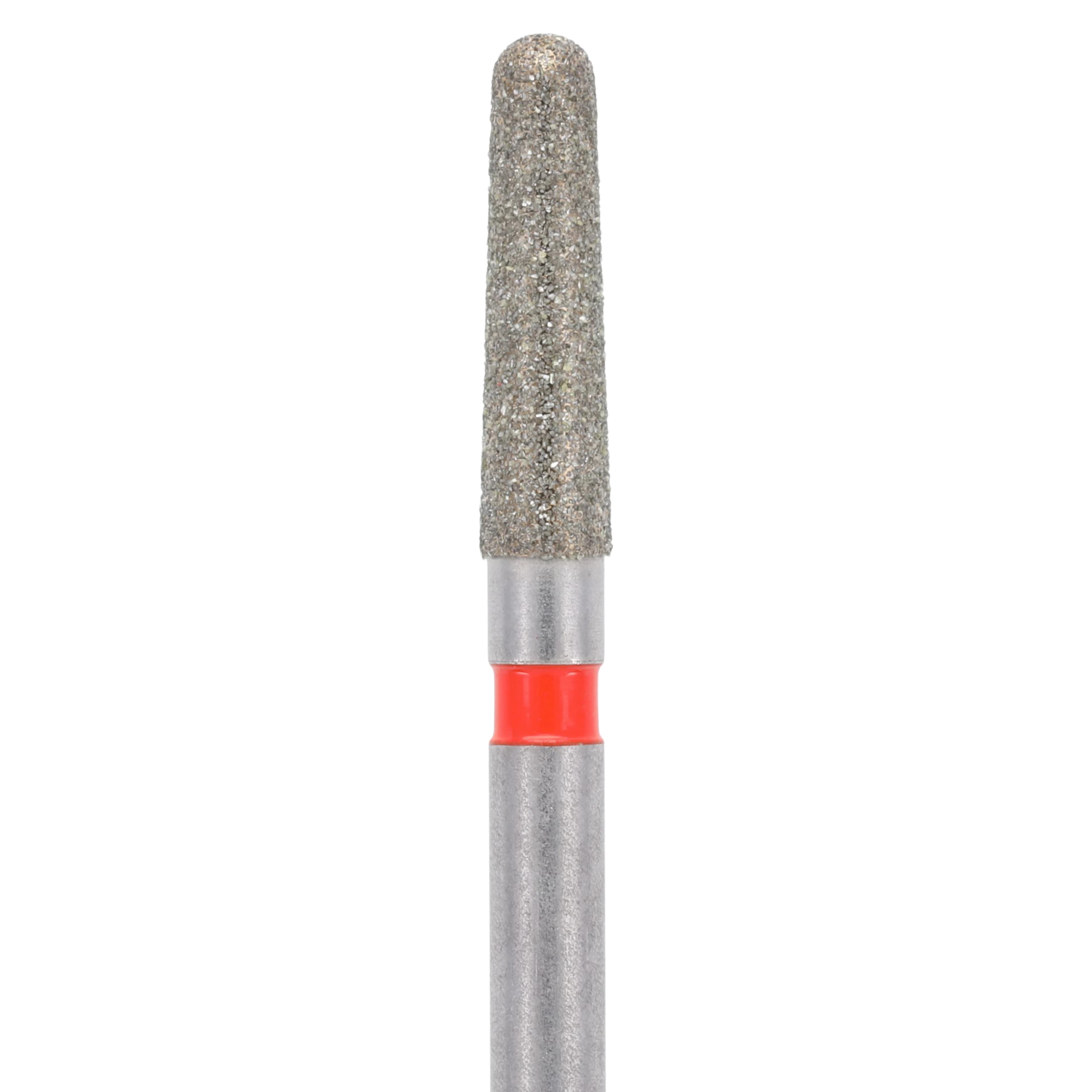 Meisinger Single-Use Sterile Diamond Burs, FG, Tapered Round End, #1118.7F, 1.8 mm, Fine, Red, 25/Pk thumbnail 2