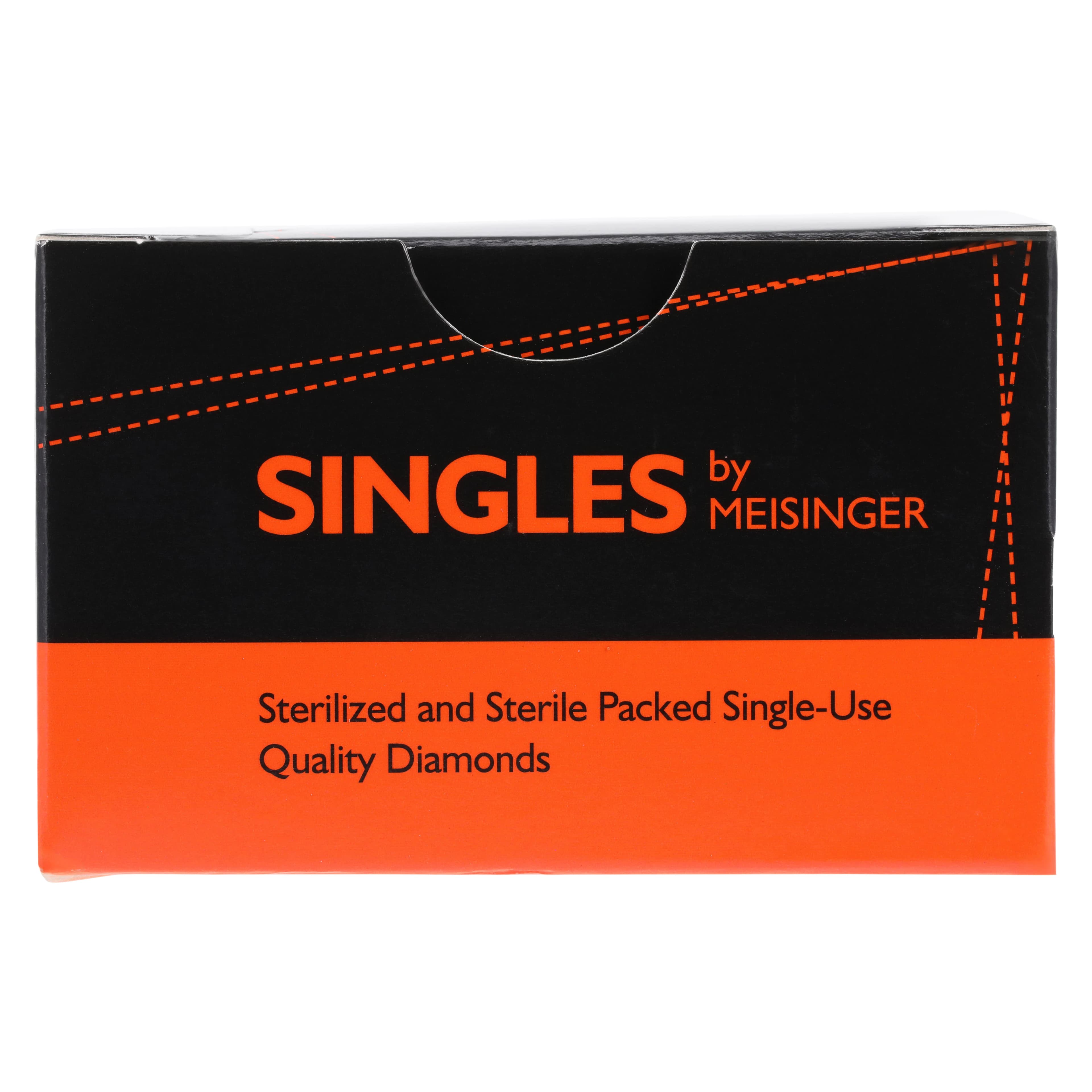 Meisinger Single-Use Sterile Diamond Burs, FG, Tapered Round End, #1118.7F, 1.8 mm, Fine, Red, 25/Pk thumbnail 8