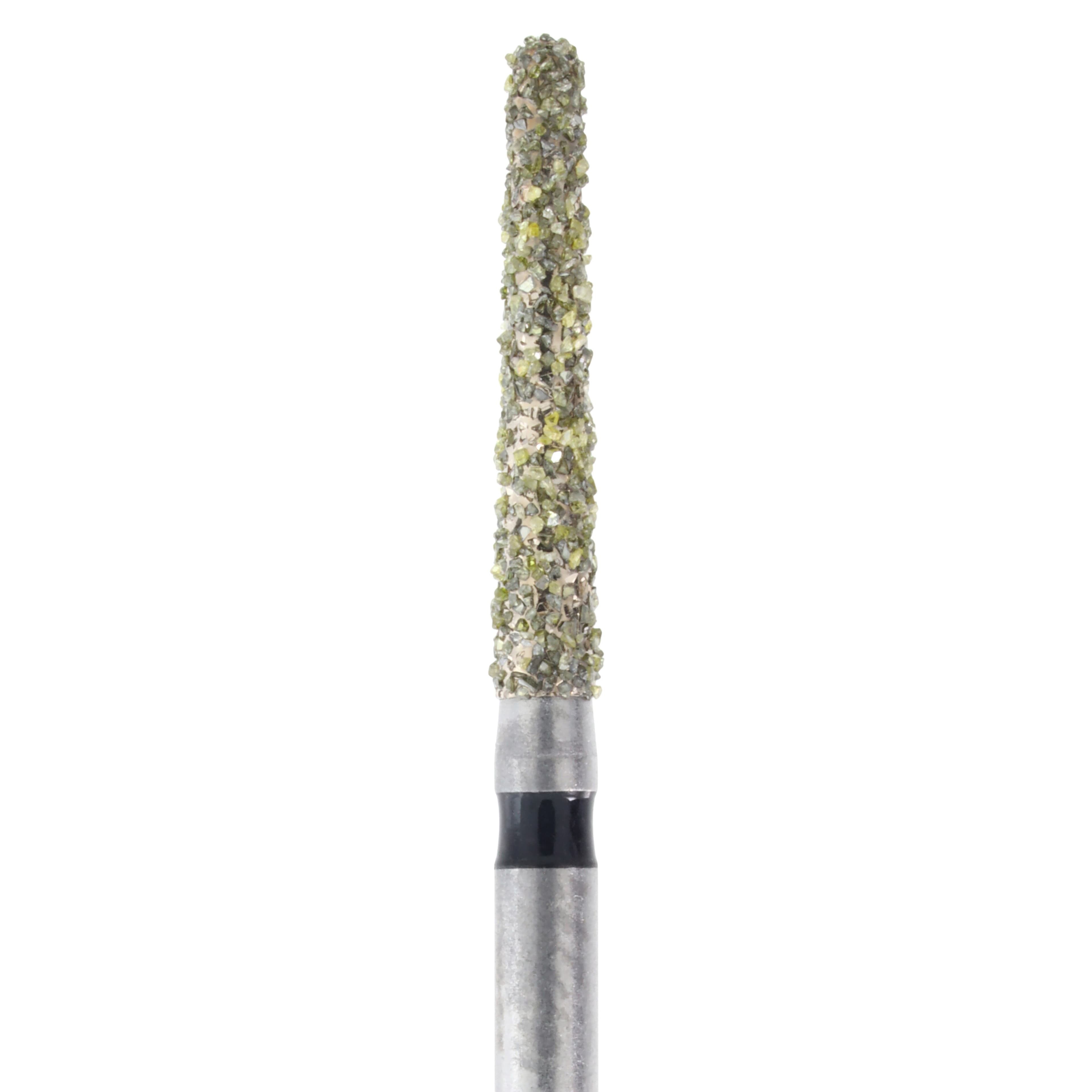 Meisinger Single-Use Sterile Diamond Bur, Friction Grip, Tapered Round End, #1118.9C, 1.8 mm Head Diameter, Super Coarse, Black, 25/Pk thumbnail 2