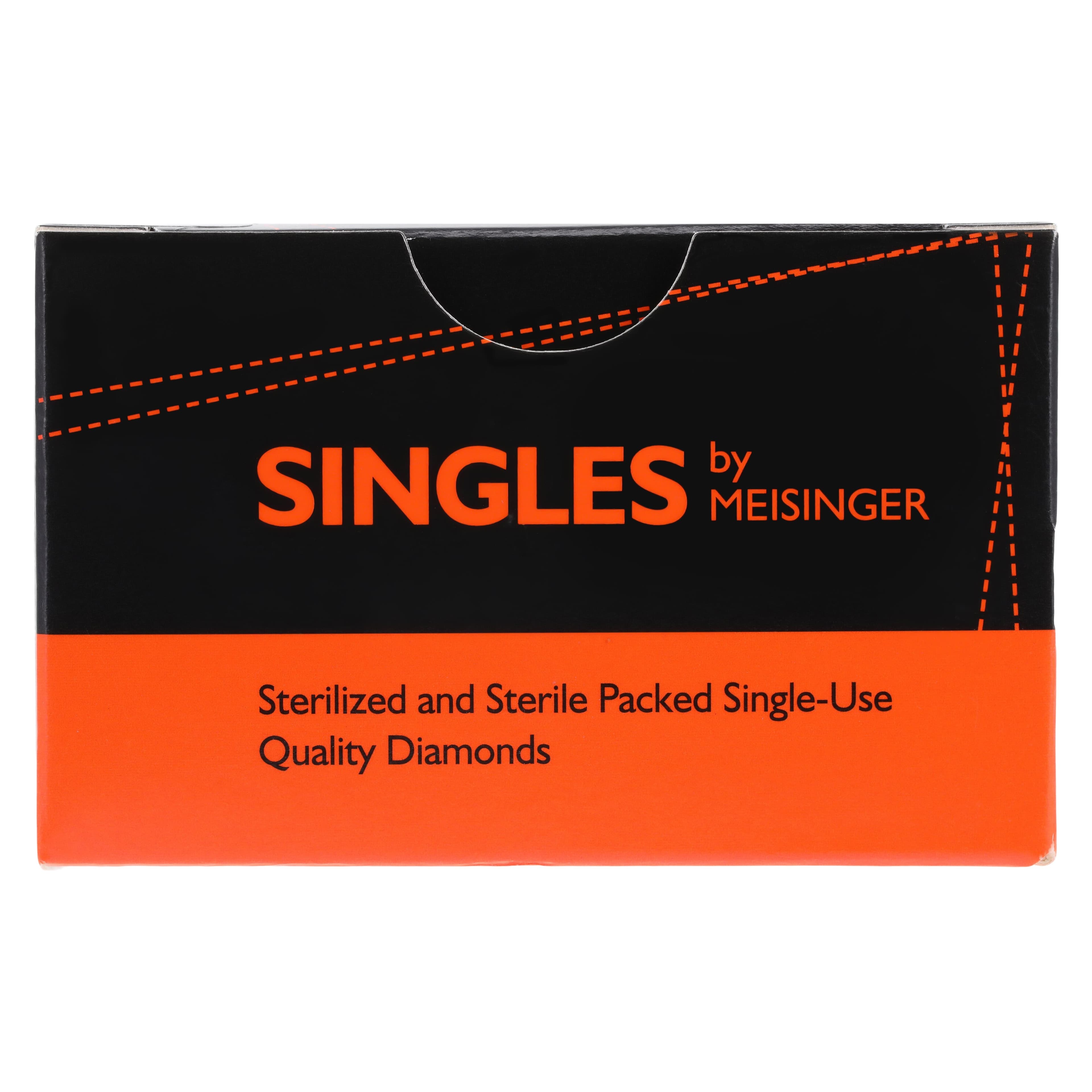 Meisinger Single-Use Sterile Diamond Bur, Friction Grip, Tapered Round End, Fine, Red, 1.8 mm, 25/Pk, 1118.9F thumbnail 8